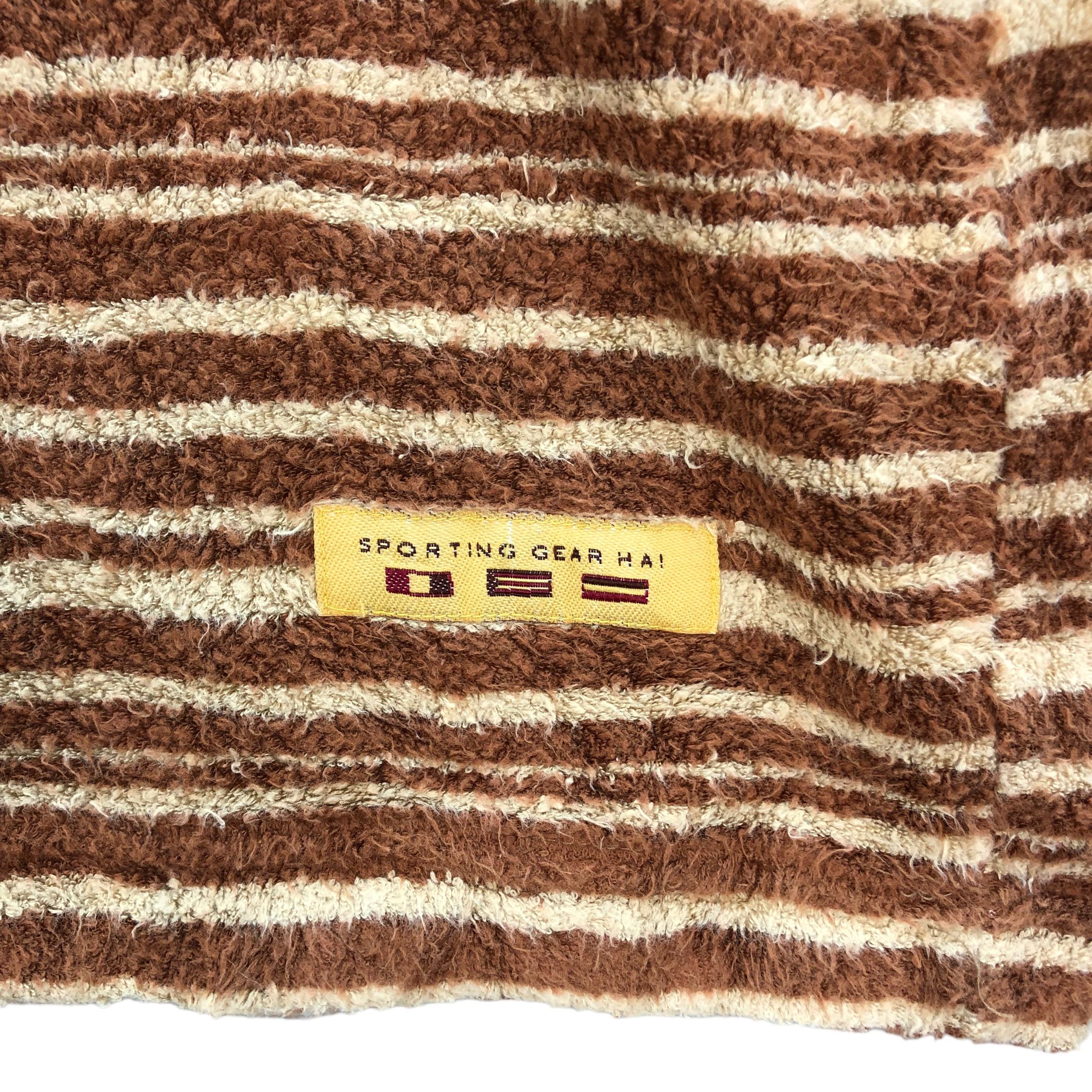 Hai Sporting Gear VINTAGE HAI SPORTING GEAR STRIPED FLEECE HOODIES #7211-119 Size US M / EU 48-50 / 2 - 5 Thumbnail