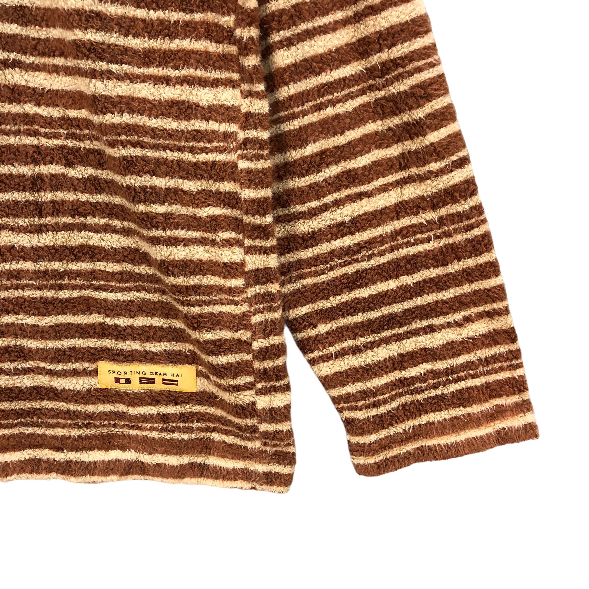 Hai Sporting Gear VINTAGE HAI SPORTING GEAR STRIPED FLEECE HOODIES #7211-119 Size US M / EU 48-50 / 2 - 7 Thumbnail
