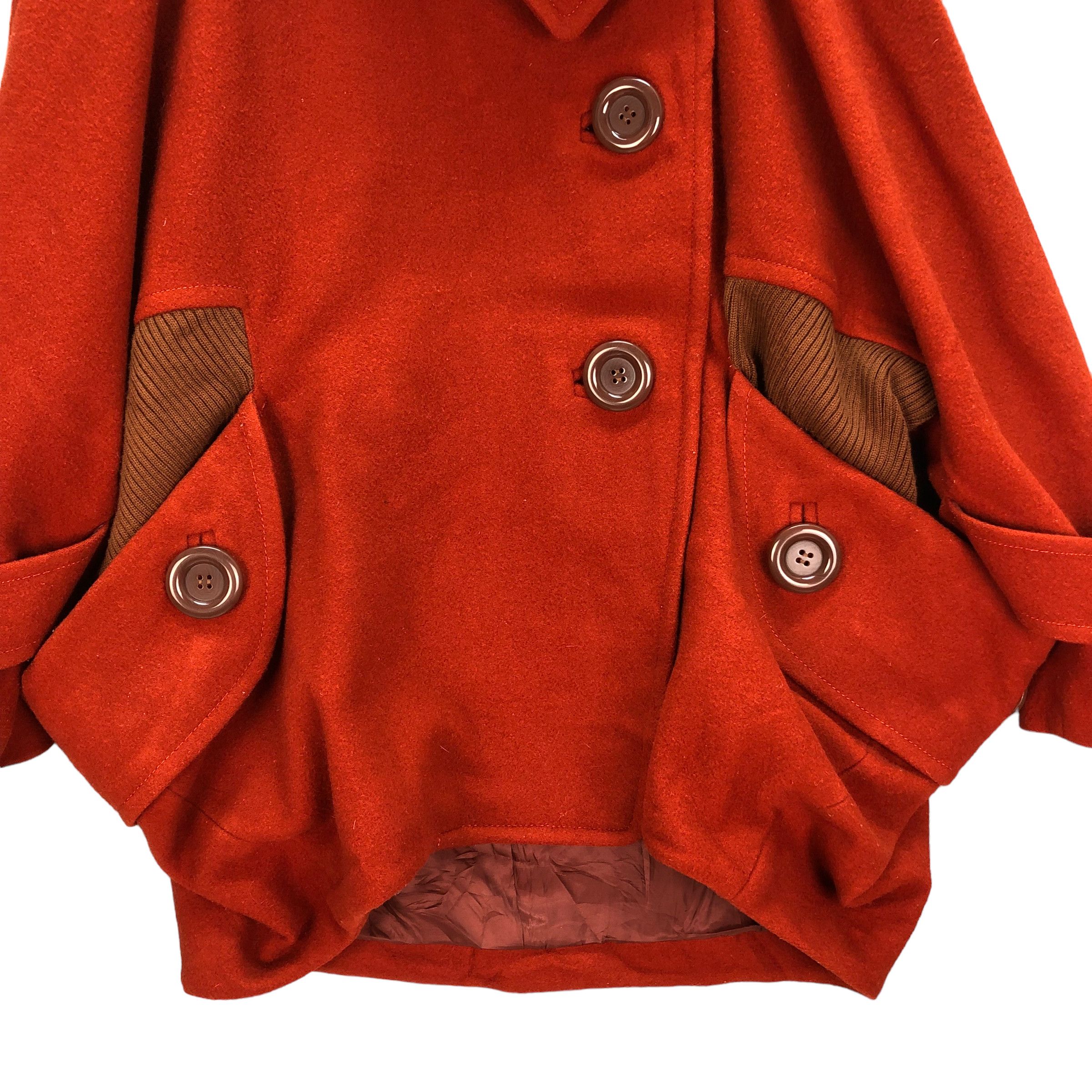 mercibeaucoup MERCIBEAUCOUP ISSEY MIYAKE WOOL BLEND HEAVY COAT #7220-119 Size XS / US 0-2 / IT 36-38 - 3 Thumbnail