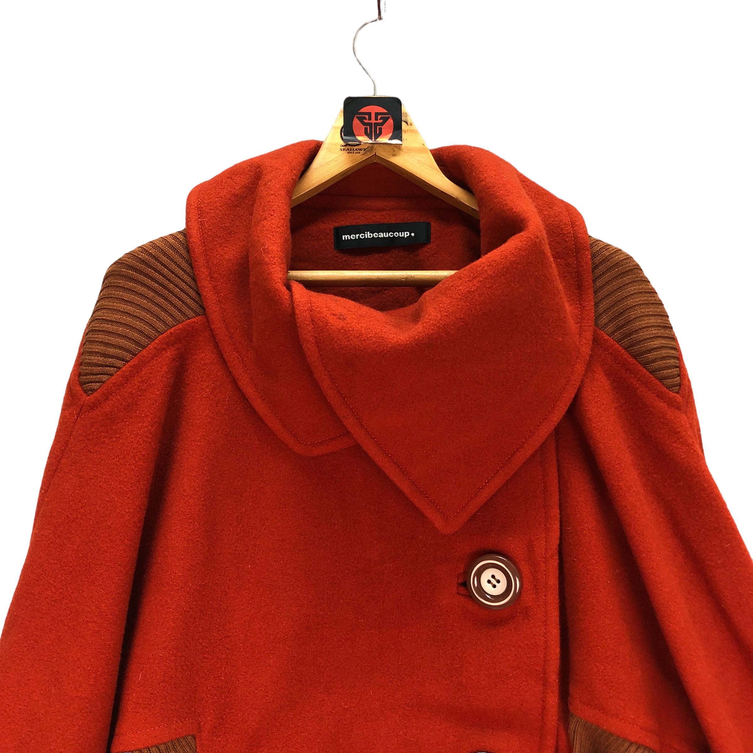 mercibeaucoup MERCIBEAUCOUP ISSEY MIYAKE WOOL BLEND HEAVY COAT #7220-119 Size XS / US 0-2 / IT 36-38 - 2 Thumbnail
