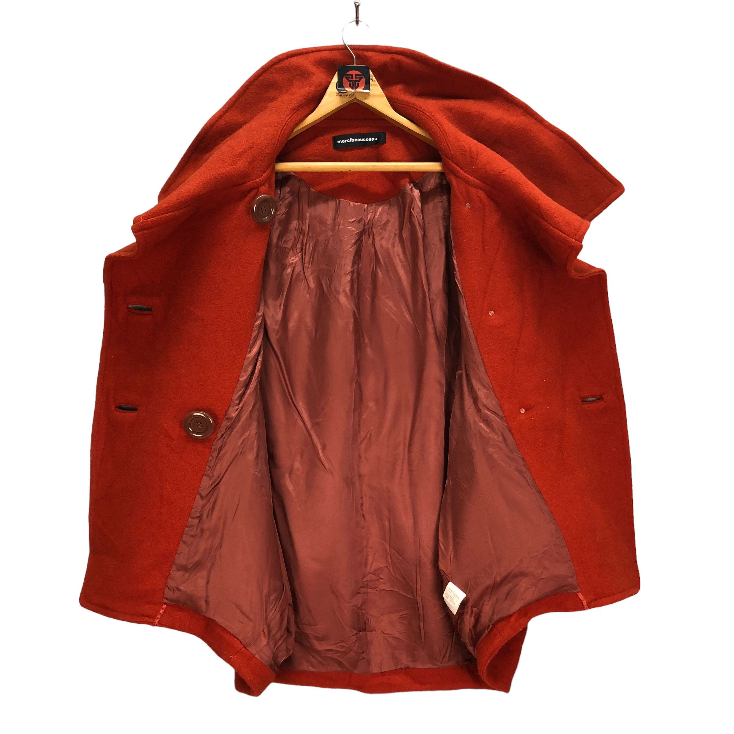 mercibeaucoup MERCIBEAUCOUP ISSEY MIYAKE WOOL BLEND HEAVY COAT #7220-119 Size XS / US 0-2 / IT 36-38 - 6 Thumbnail