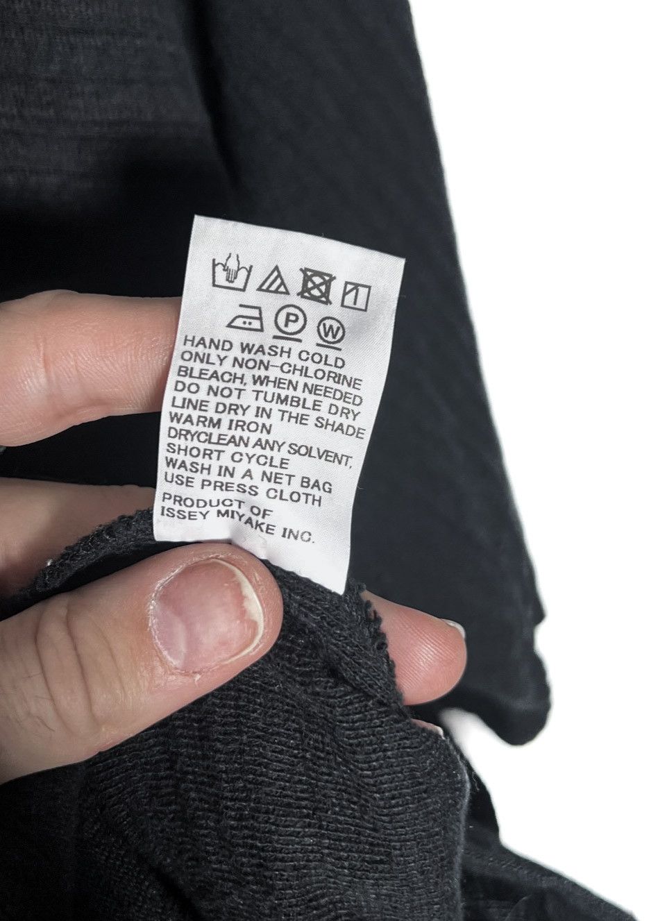 Issey Miyake Issey Miyake Men Black Textured Cotton T-shirt Size US L / EU 52-54 / 3 - 6 Thumbnail