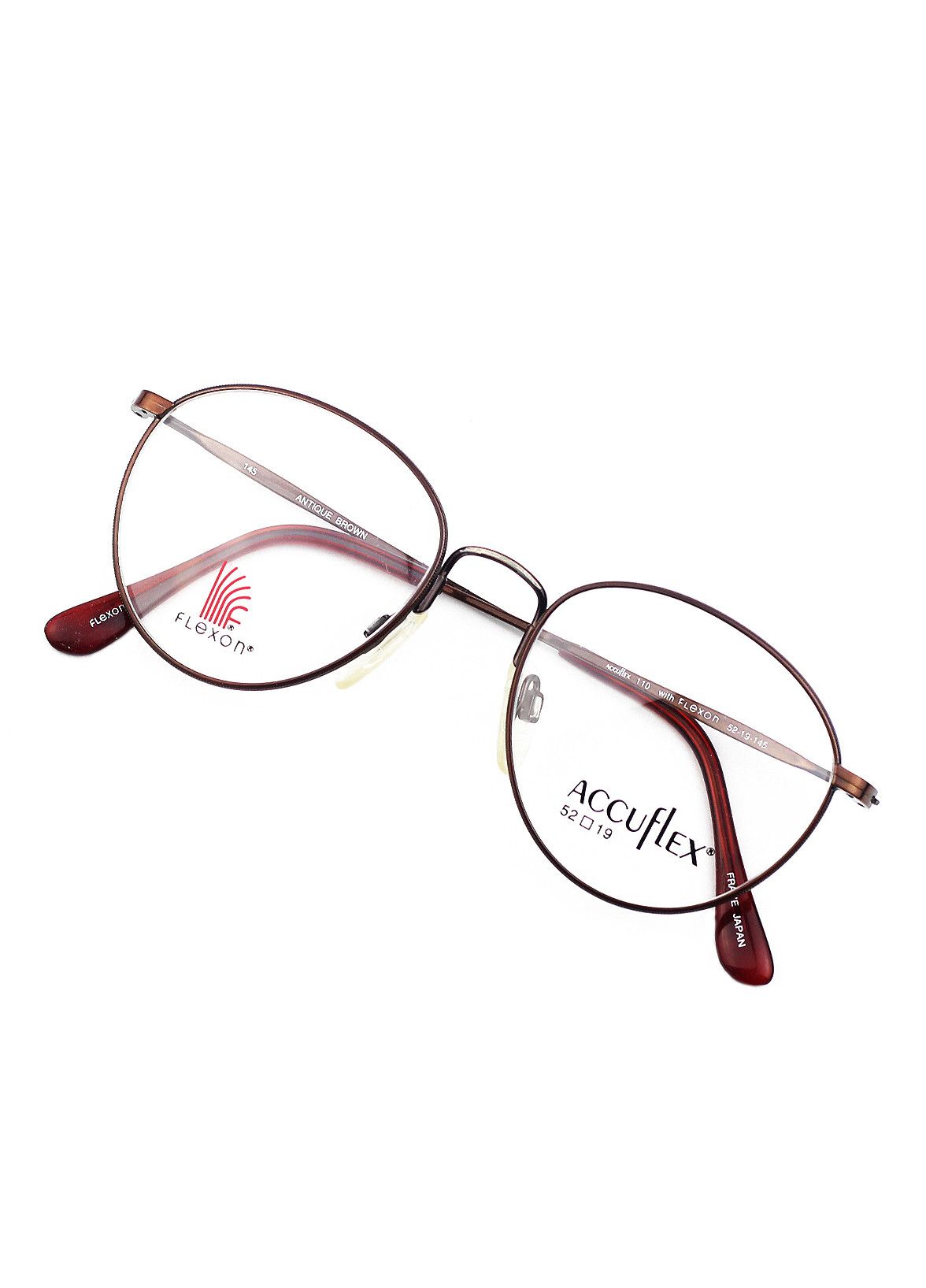 Vintage NOS 80s Accuflex vintage round glasses frame OG DS Japan Size ONE SIZE - 7 Thumbnail