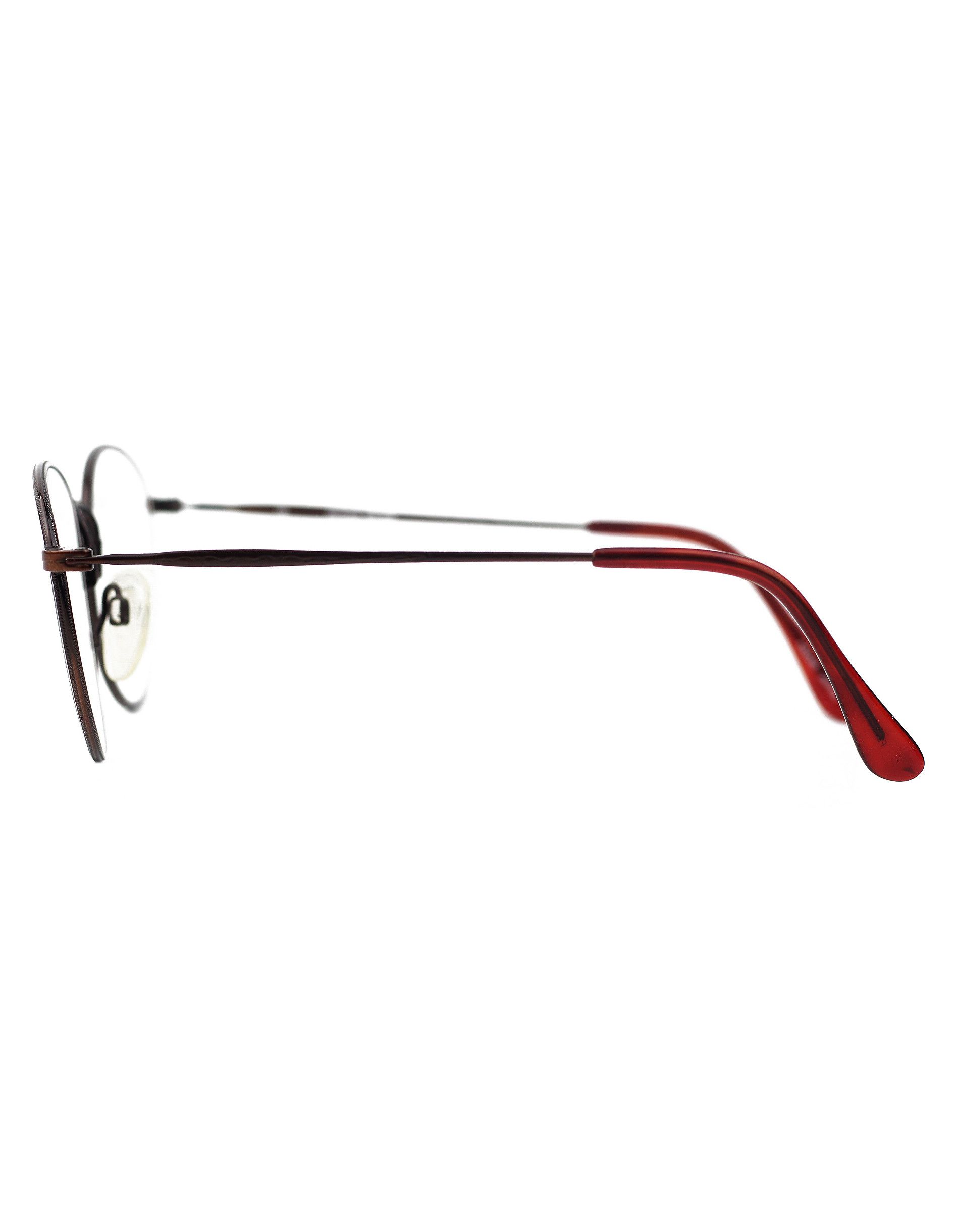 Vintage NOS 80s Accuflex vintage round glasses frame OG DS Japan Size ONE SIZE - 4 Thumbnail