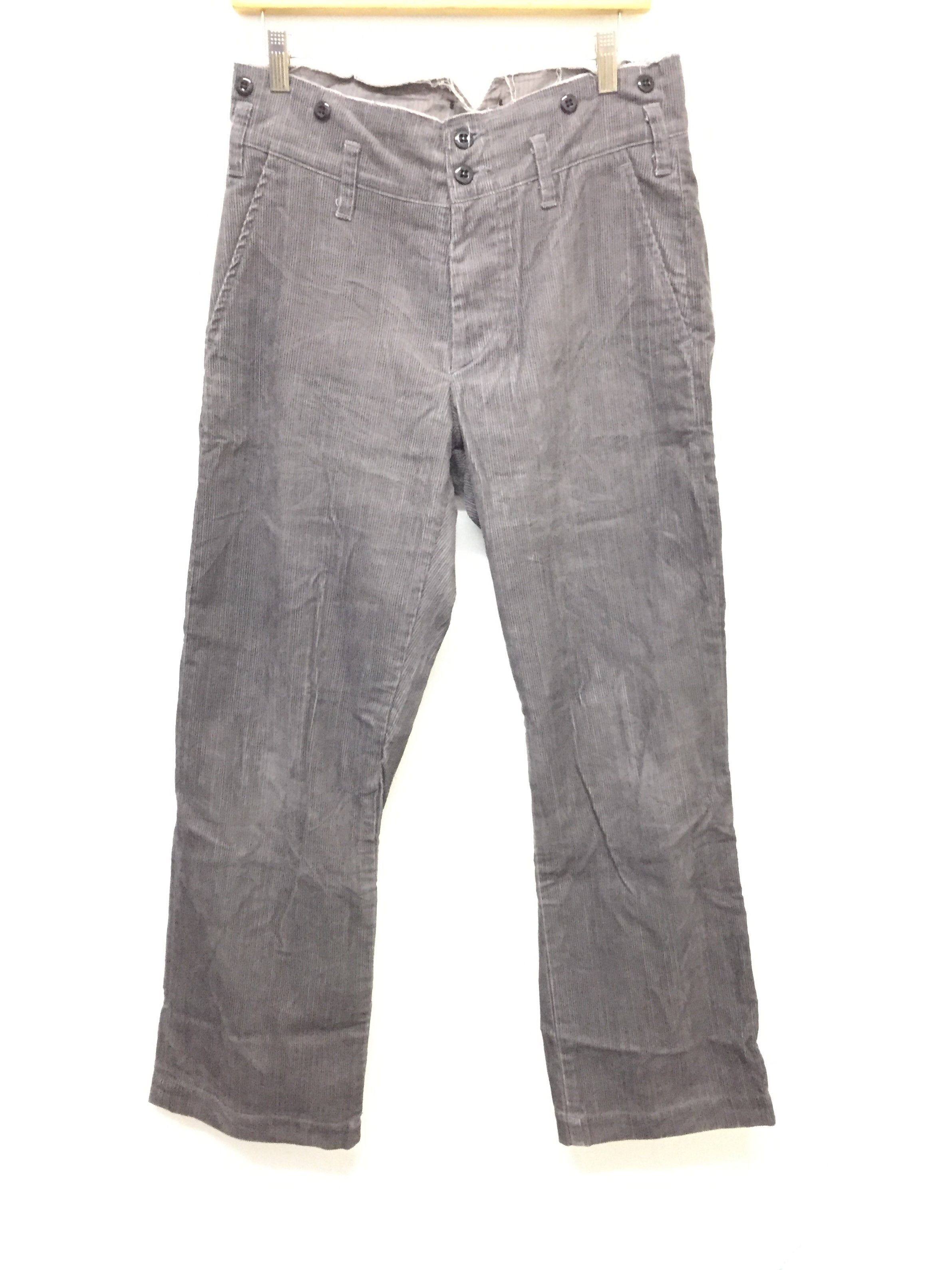Naissance by takashi kumagai fishtail fringe corduroy pants