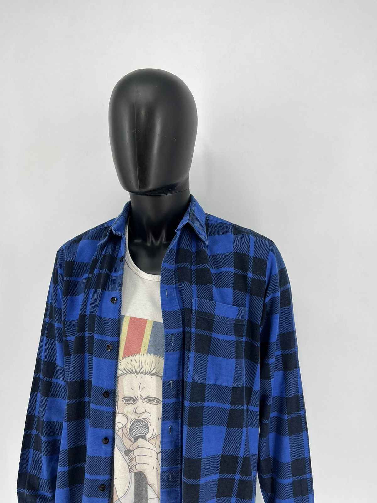 Flannel × Vintage Vintage Y2K Flannel Shirt Travis Scott Style Size US M / EU 48-50 / 2 - 4 Thumbnail