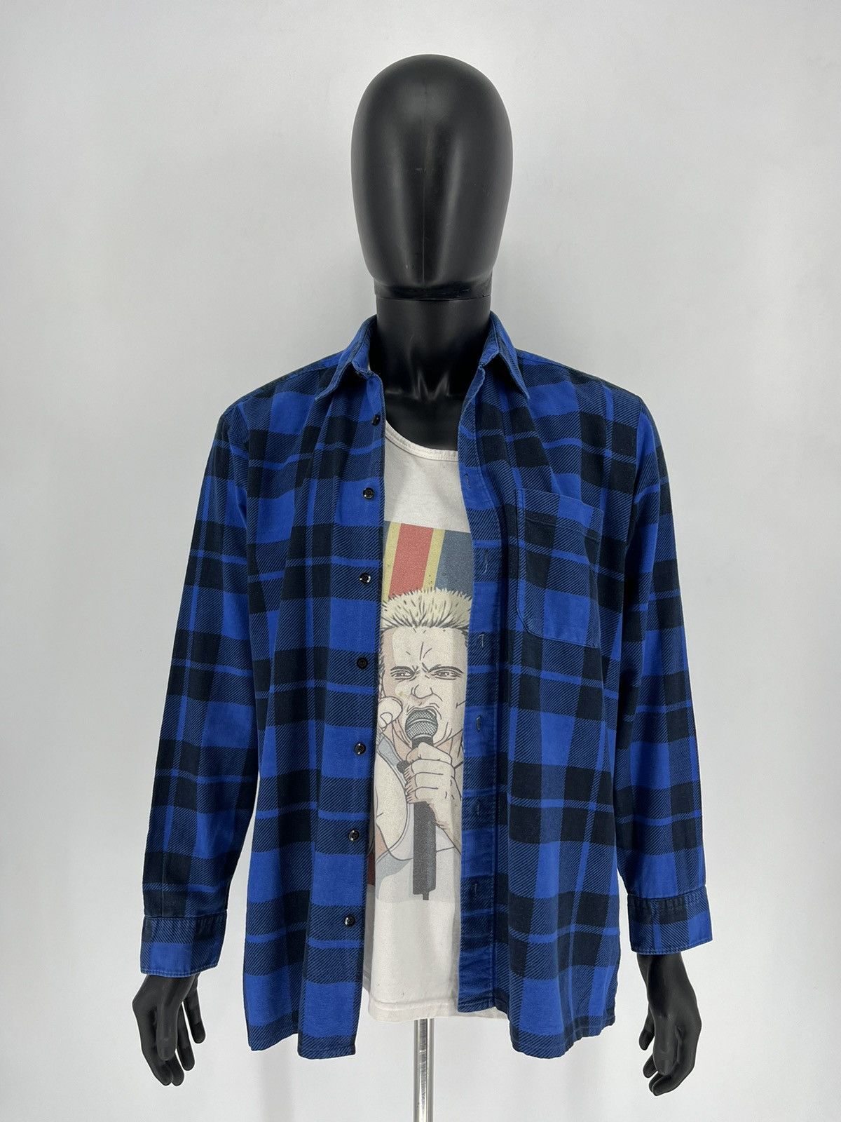 Flannel × Vintage Vintage Y2K Flannel Shirt Travis Scott Style Size US M / EU 48-50 / 2 - 2 Thumbnail