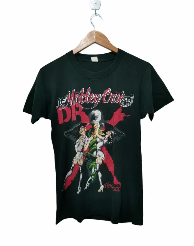 Band Tees Vintage Motley Crue Dr. Feelgood Slayer Metallica Stitches Size US S / EU 44-46 / 1 - 2 Thumbnail