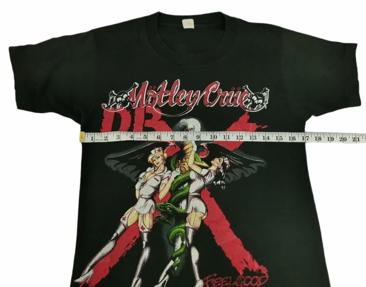 Band Tees Vintage Motley Crue Dr. Feelgood Slayer Metallica Stitches Size US S / EU 44-46 / 1 - 6 Thumbnail
