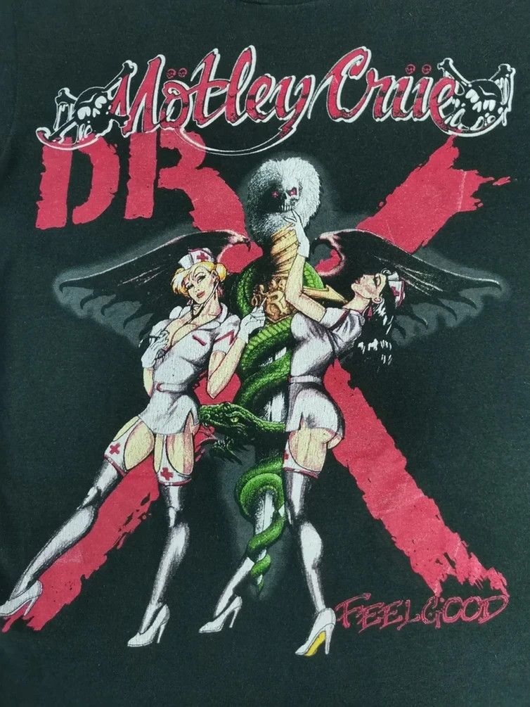 Band Tees Vintage Motley Crue Dr. Feelgood Slayer Metallica Stitches Size US S / EU 44-46 / 1 - 1 Thumbnail