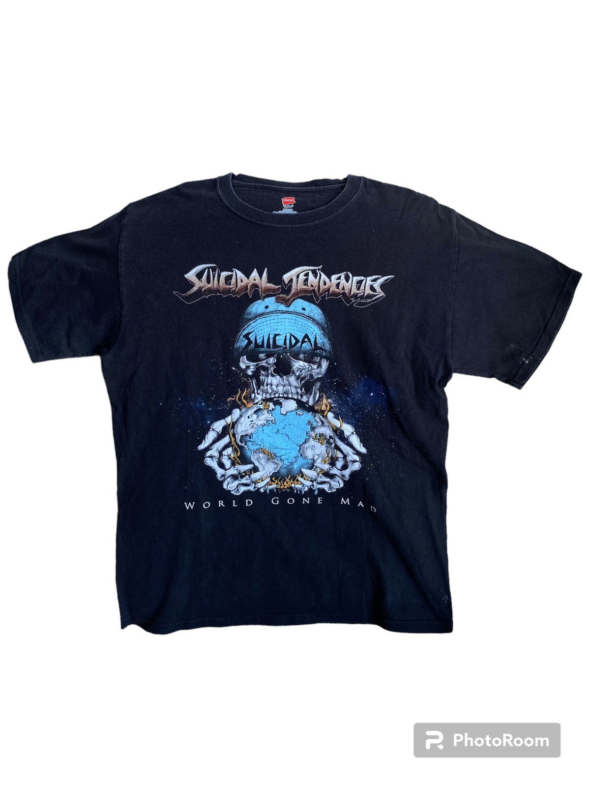 image of Band Tees x Rock T Shirt Y2K Suicidal Tendencies T Shirt in Black, Men's (Size Medium)
