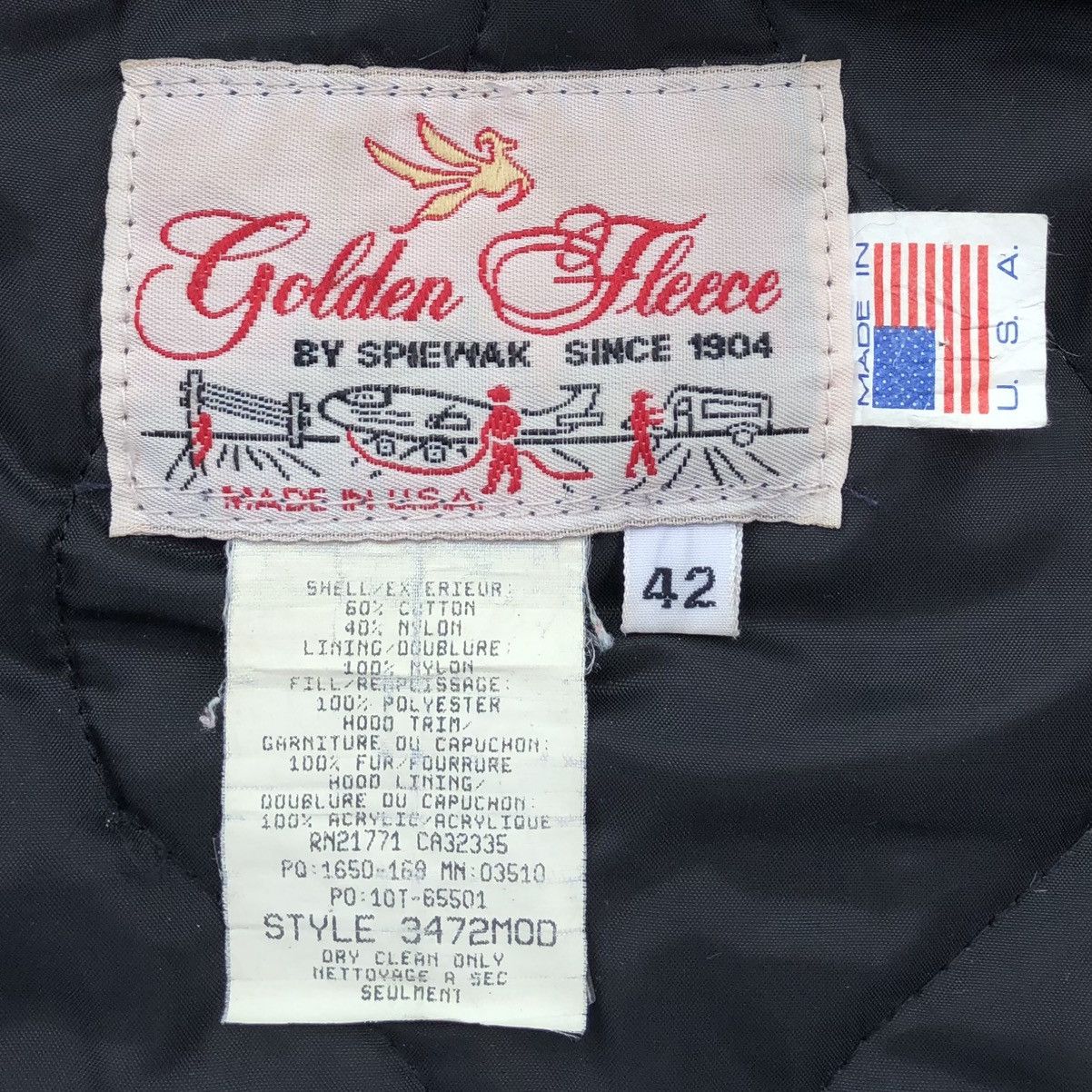 I. Spiewak And Sons VTG Golden Fleece By Spiewak🇺🇸 N-2B Cold Weather Jacket Size US L / EU 52-54 / 3 - 17 Thumbnail