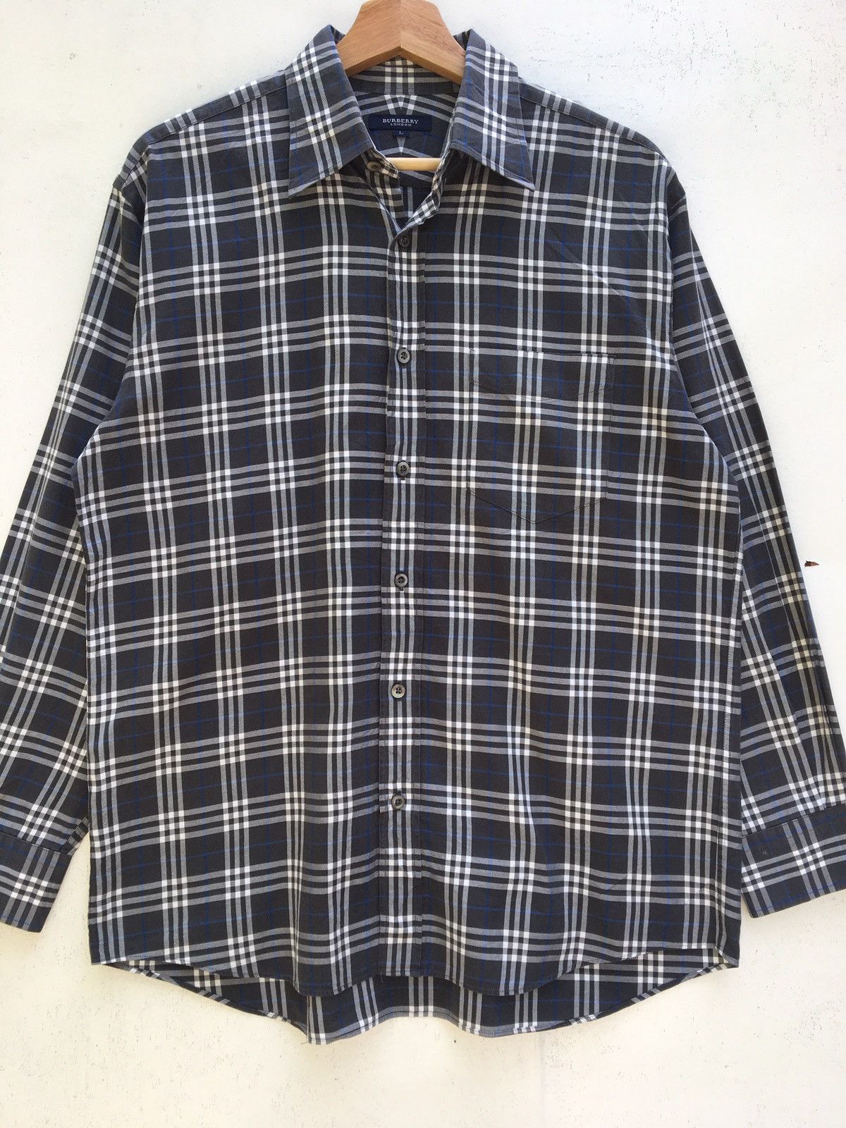 Burberry Vintage Burberry Checkered Longsleeve Shirt Size US L / EU 52-54 / 3 - 4 Thumbnail