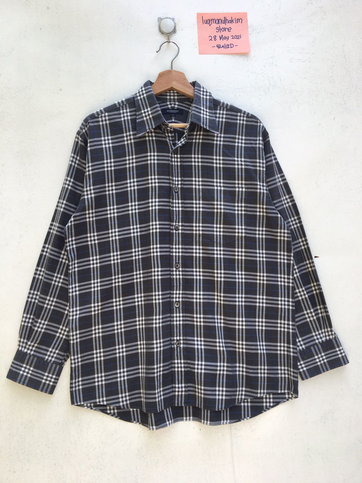 Burberry Vintage Burberry Checkered Longsleeve Shirt Size US L / EU 52-54 / 3 - 1 Thumbnail