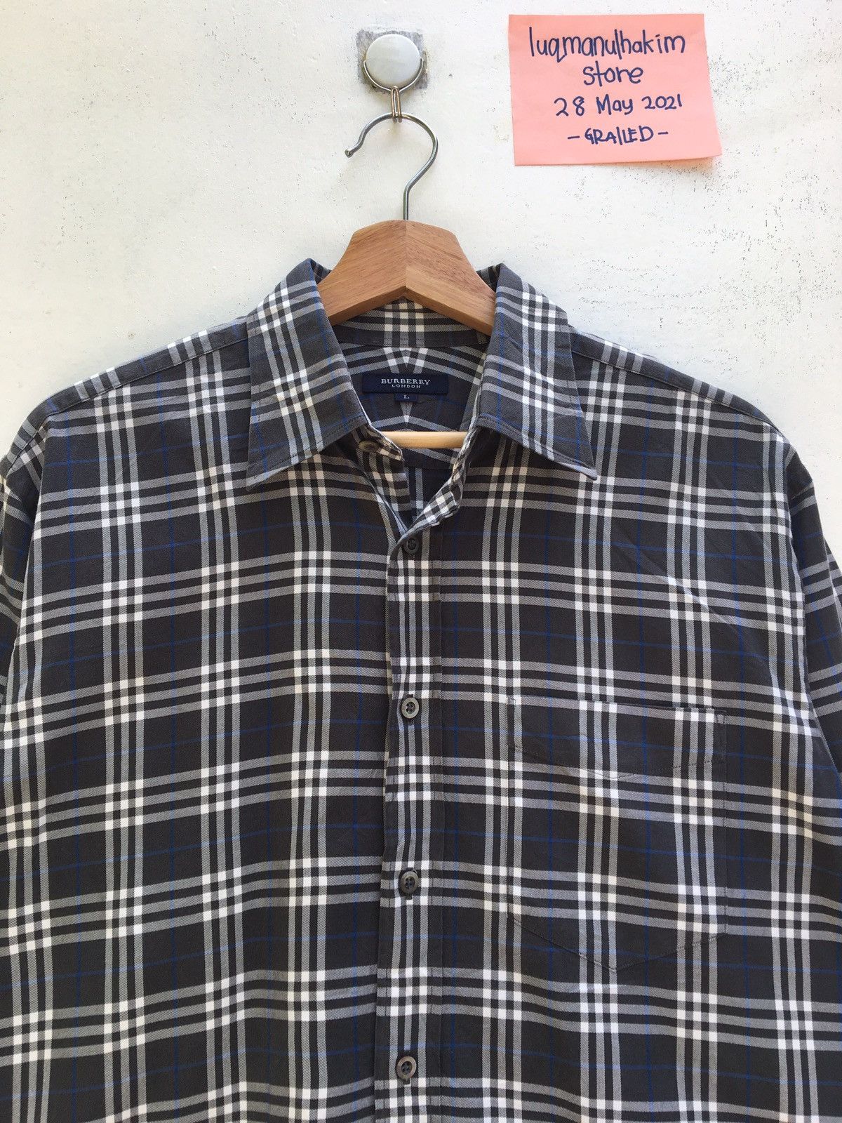 Burberry Vintage Burberry Checkered Longsleeve Shirt Size US L / EU 52-54 / 3 - 5 Thumbnail