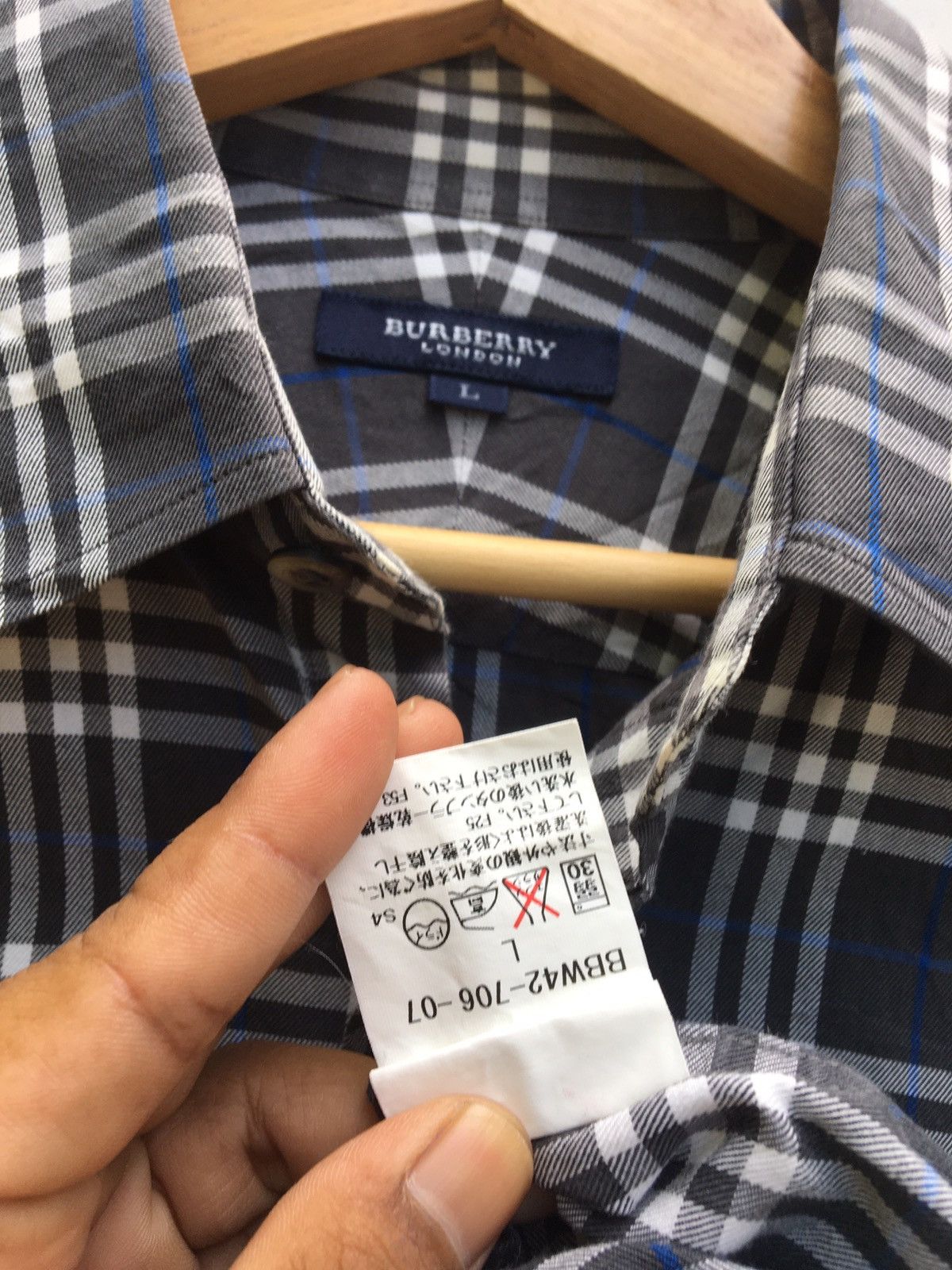 Burberry Vintage Burberry Checkered Longsleeve Shirt Size US L / EU 52-54 / 3 - 9 Thumbnail