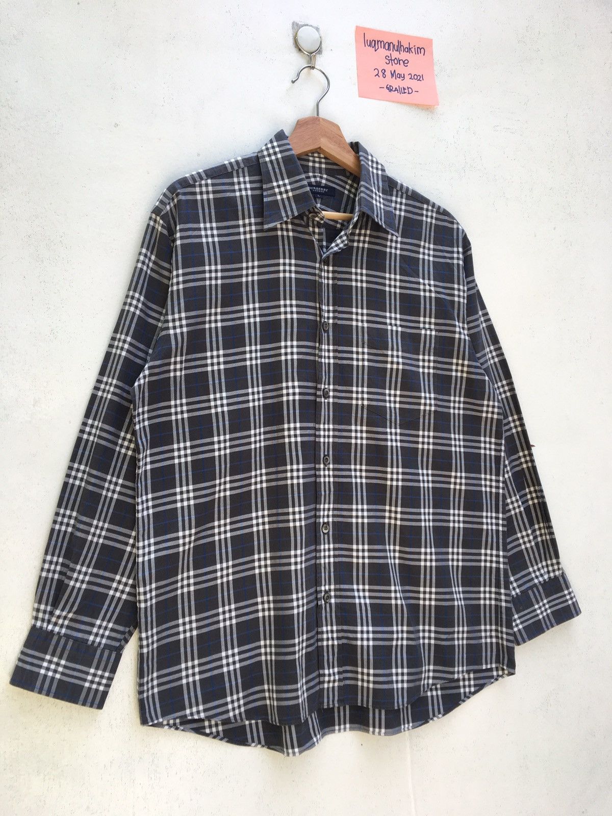 Burberry Vintage Burberry Checkered Longsleeve Shirt Size US L / EU 52-54 / 3 - 2 Thumbnail