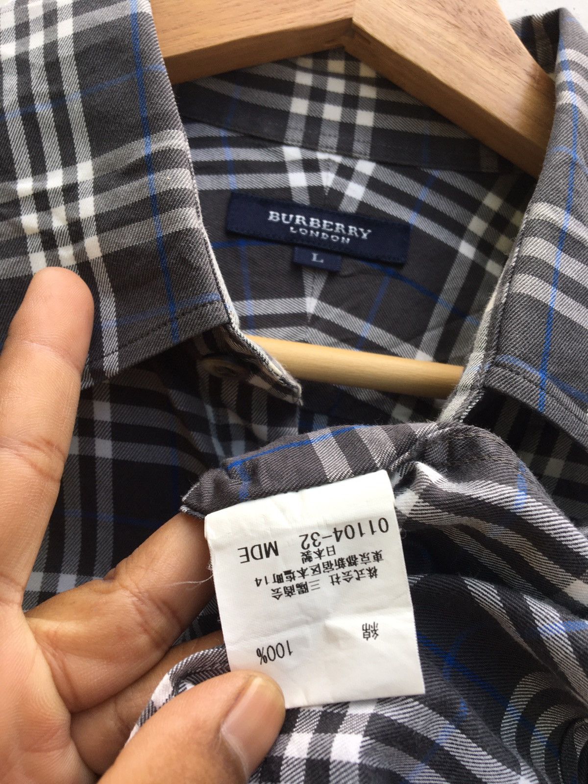 Burberry Vintage Burberry Checkered Longsleeve Shirt Size US L / EU 52-54 / 3 - 10 Thumbnail