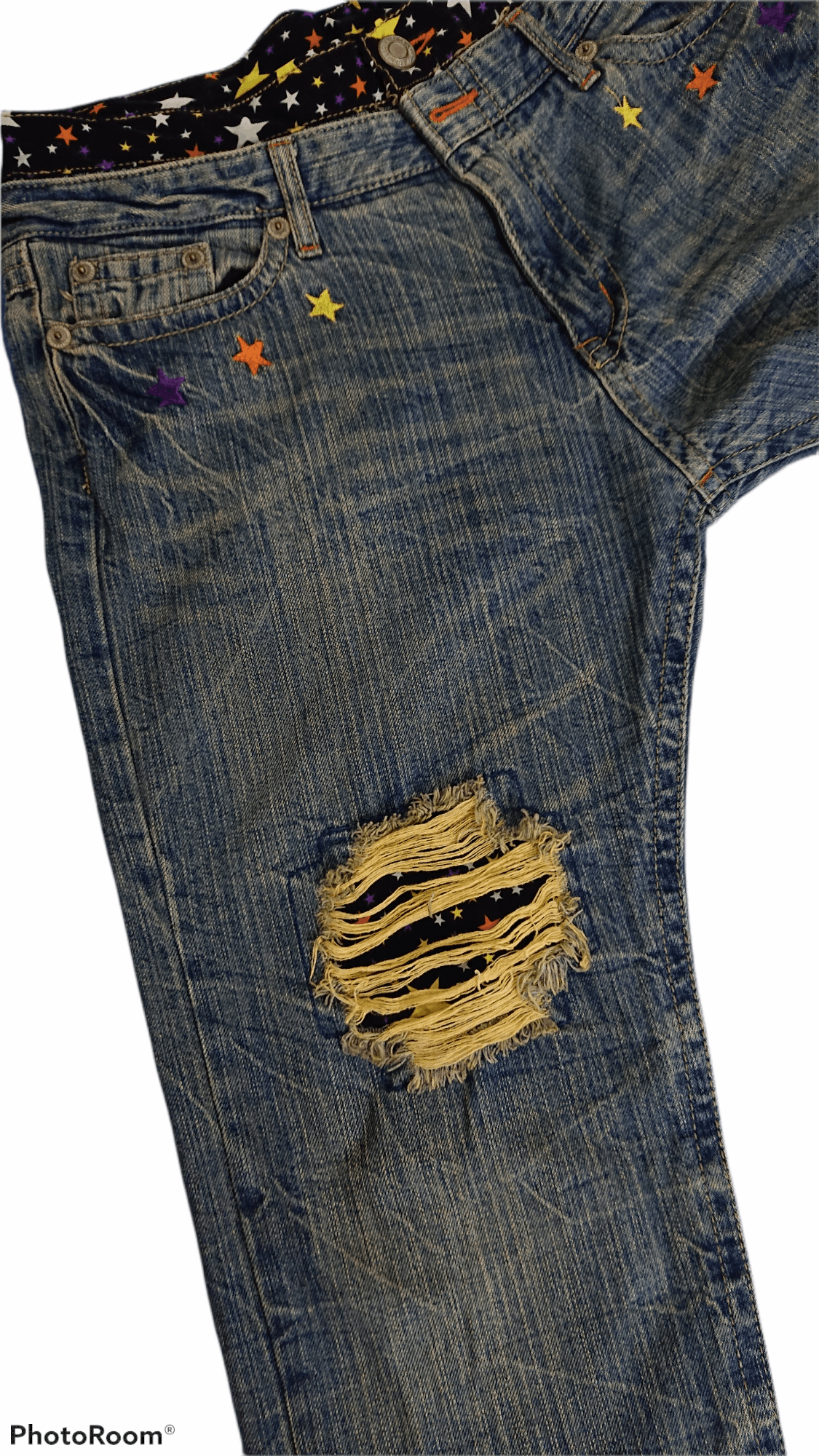 Japanese Brand × Seditionaries VINTAGE JAPANESE DESIGNER JEANS RIPPER STAR PATCHES Size US 31 - 4 Thumbnail