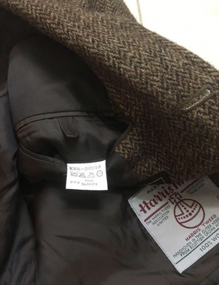 Harris Tweed Harris Tweed Kent Herringbone Wooven Wool Blazer Size 42R - 4 Thumbnail