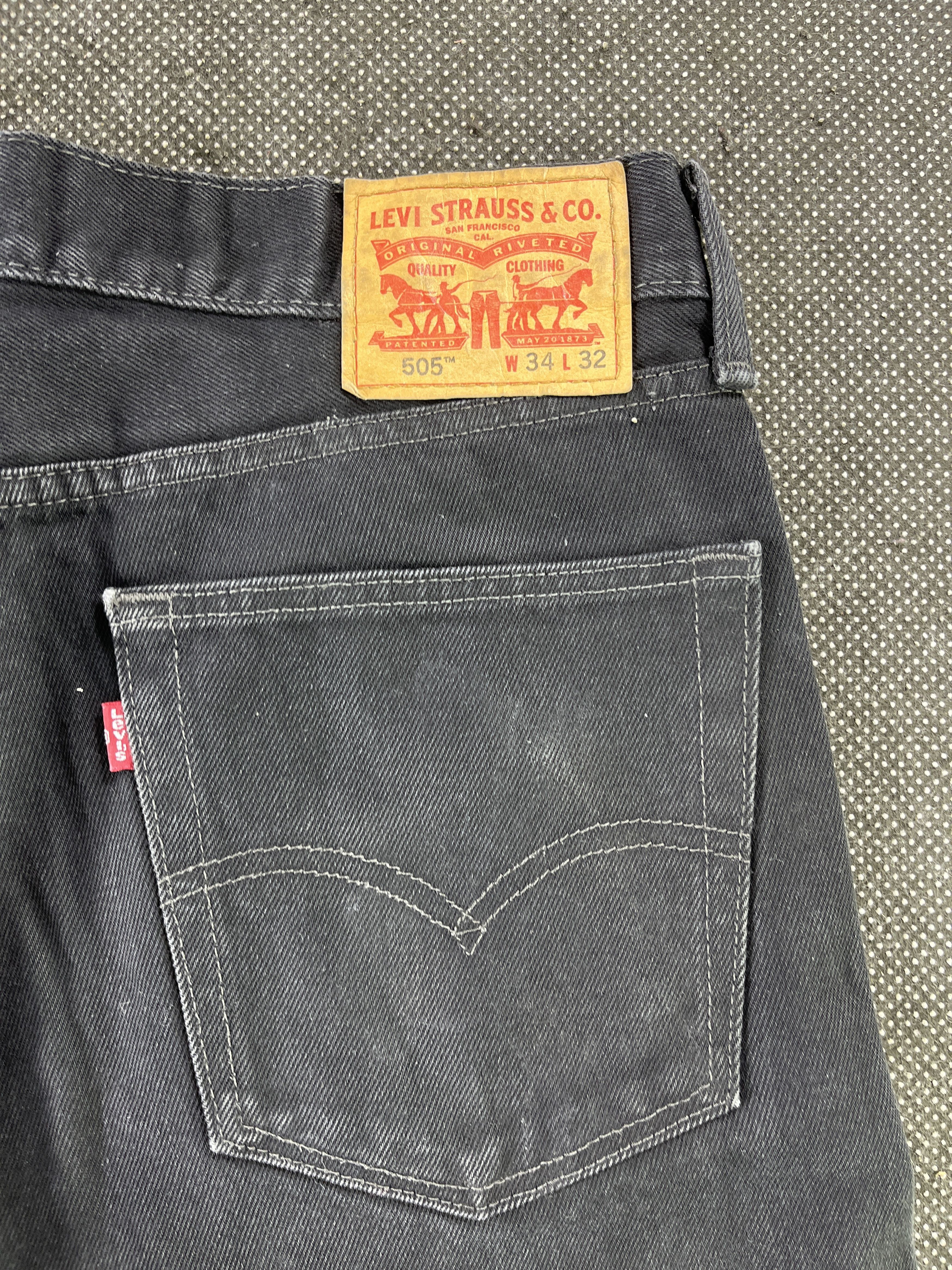 Levi's Vintage Levis 505 RippedJeans - J087 Size US 34 / EU 50 - 11 Thumbnail