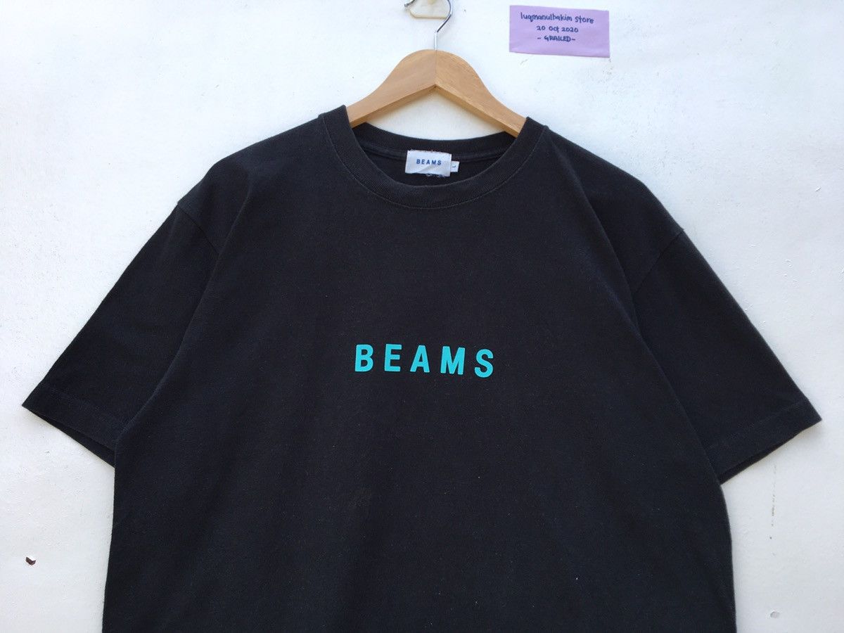 image of Beams Japan T-Shirt Spell Out Beams Plus in Black, Men's (Size Large)