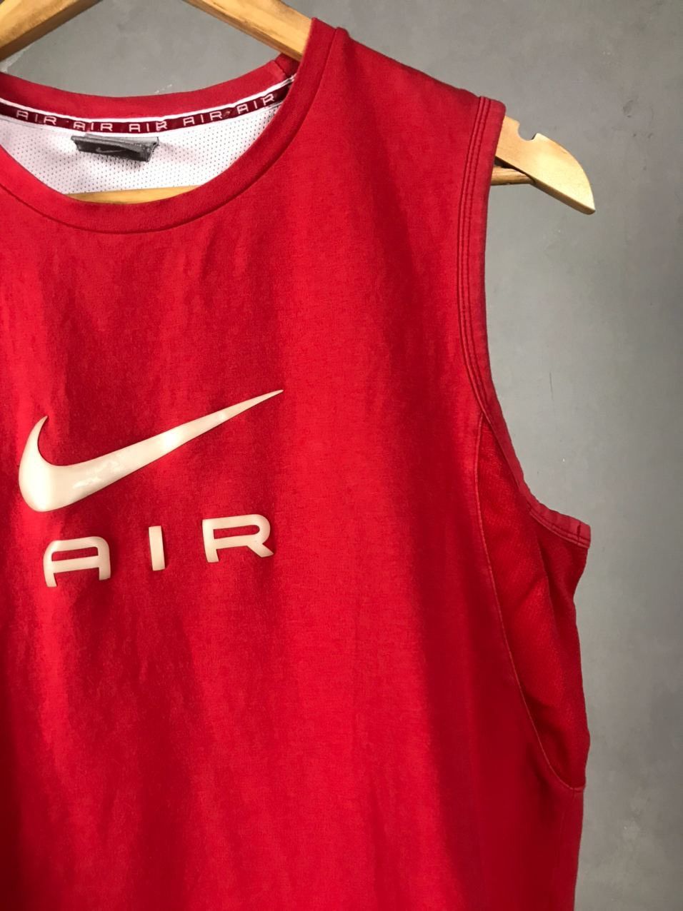 Nike × Vintage Nike air vintage red tee Size US M / EU 48-50 / 2 - 2 Thumbnail