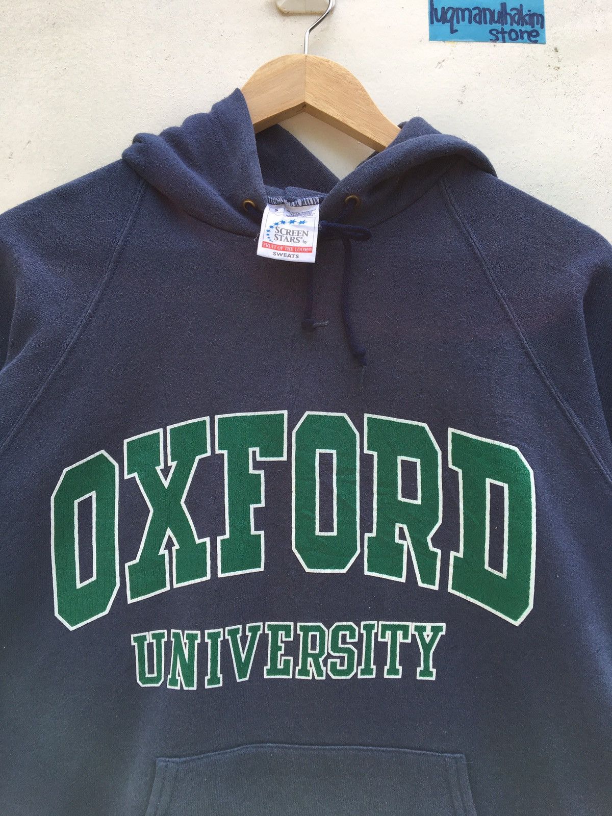 Vintage Rare!! Vintage Oxford University Hoodie Big Logo Size US S / EU 44-46 / 1 - 8 Thumbnail