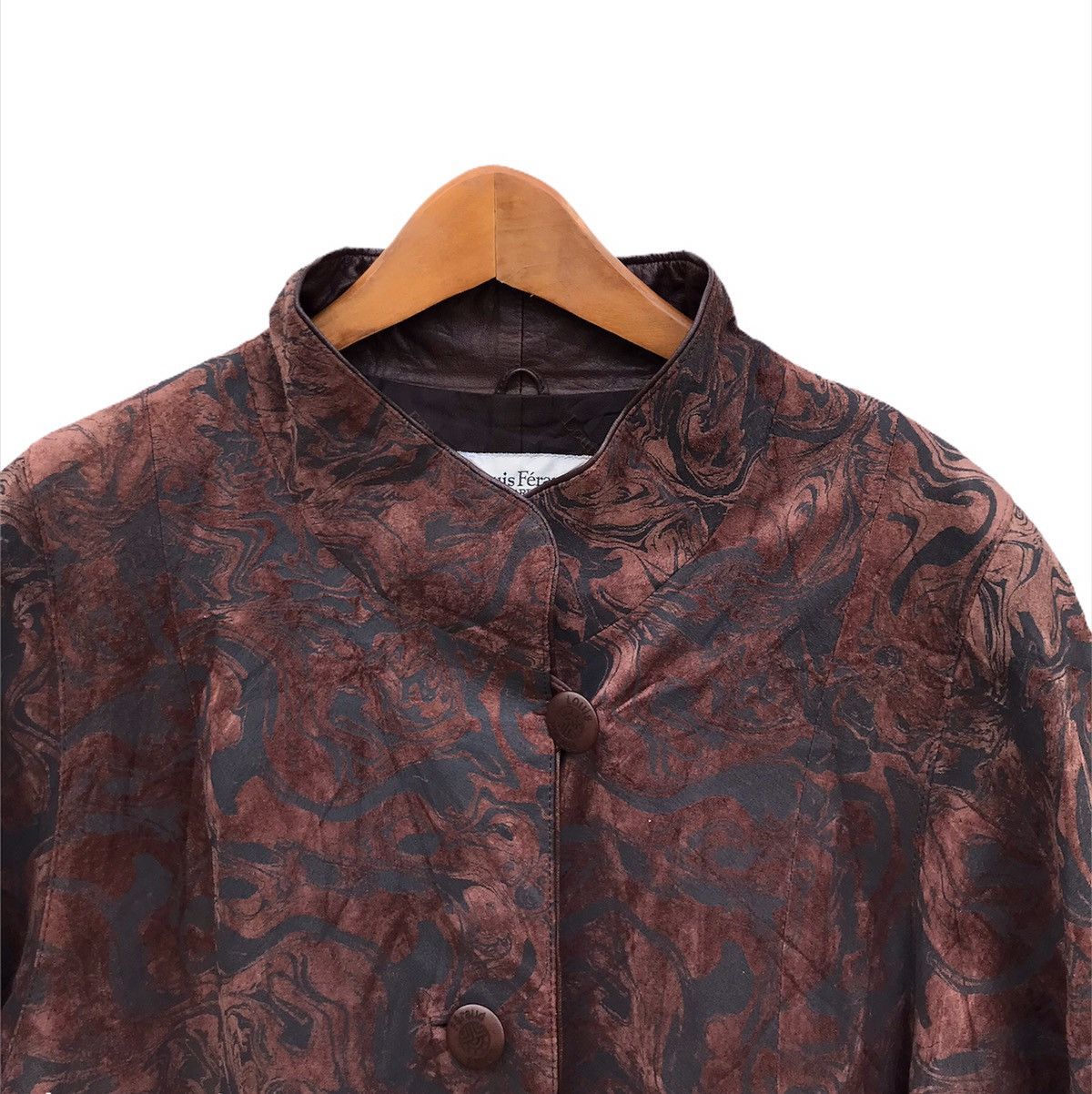 Japanese Brand Louis Feraud abstract long jacket Size M / US 6-8 / IT 42-44 - 2 Thumbnail