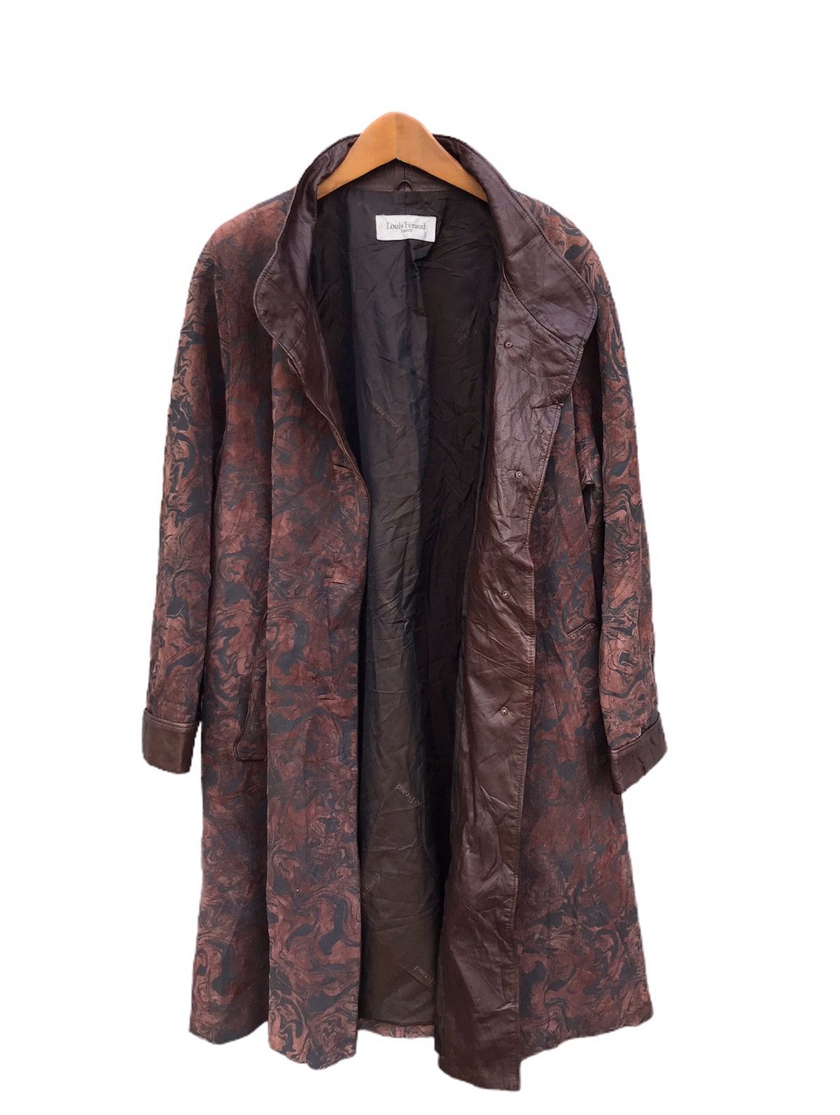 Japanese Brand Louis Feraud abstract long jacket Size M / US 6-8 / IT 42-44 - 3 Thumbnail