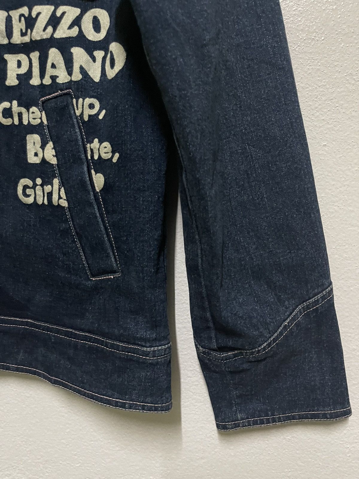 Japanese Brand Mezzo Piano Indigo Jacket Zipper Size M / US 6-8 / IT 42-44 - 7 Thumbnail