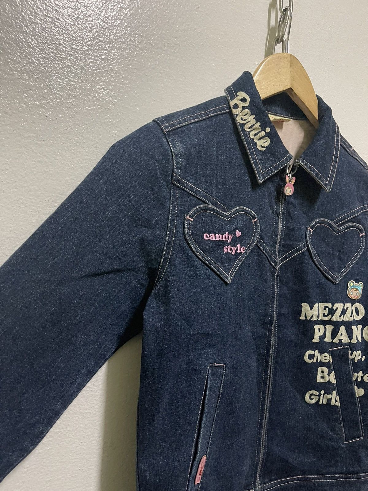 Japanese Brand Mezzo Piano Indigo Jacket Zipper Size M / US 6-8 / IT 42-44 - 2 Thumbnail