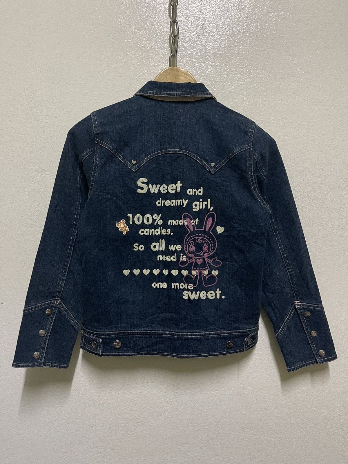 Japanese Brand Mezzo Piano Indigo Jacket Zipper Size M / US 6-8 / IT 42-44 - 10 Thumbnail