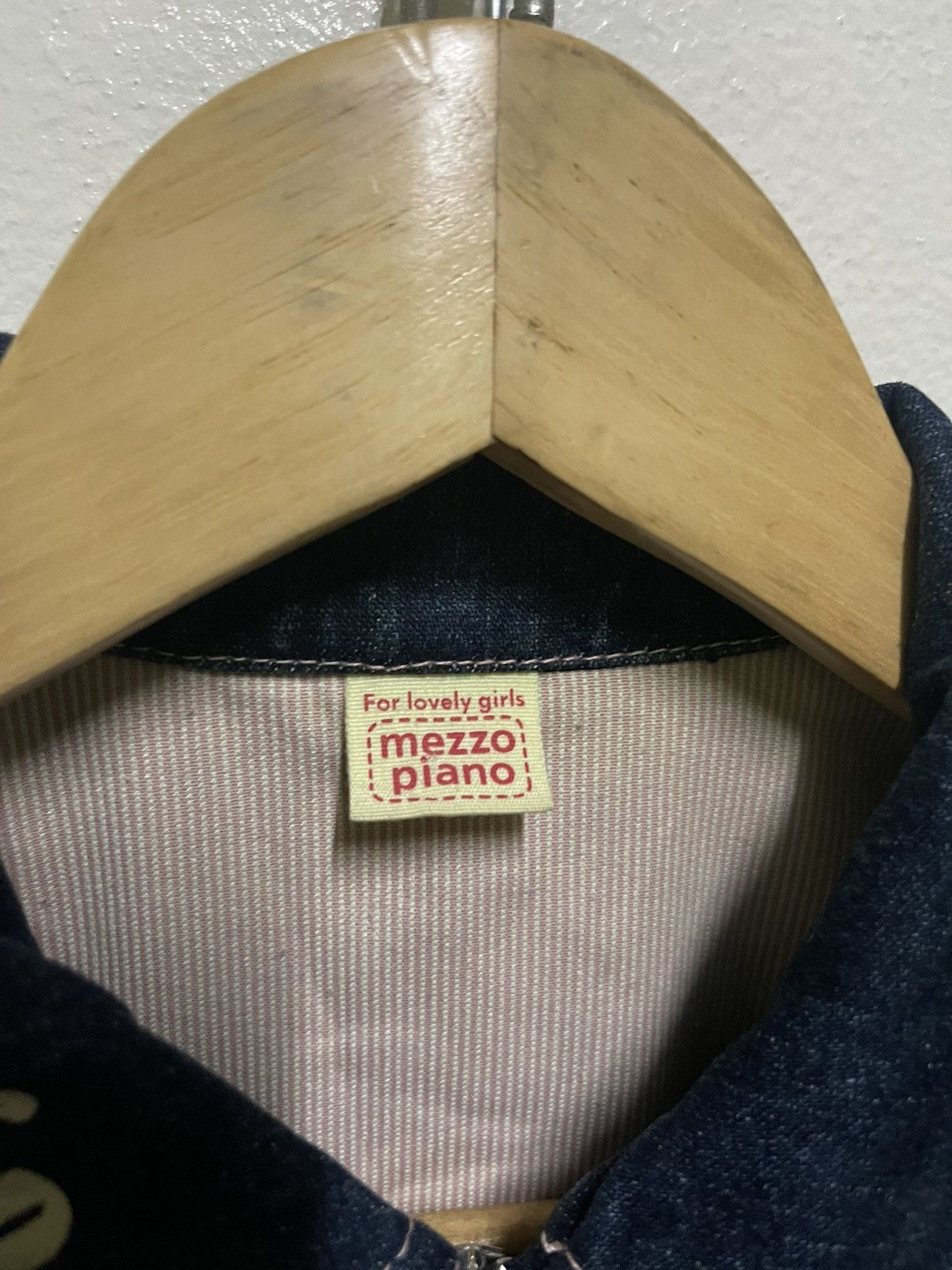Japanese Brand Mezzo Piano Indigo Jacket Zipper Size M / US 6-8 / IT 42-44 - 9 Thumbnail