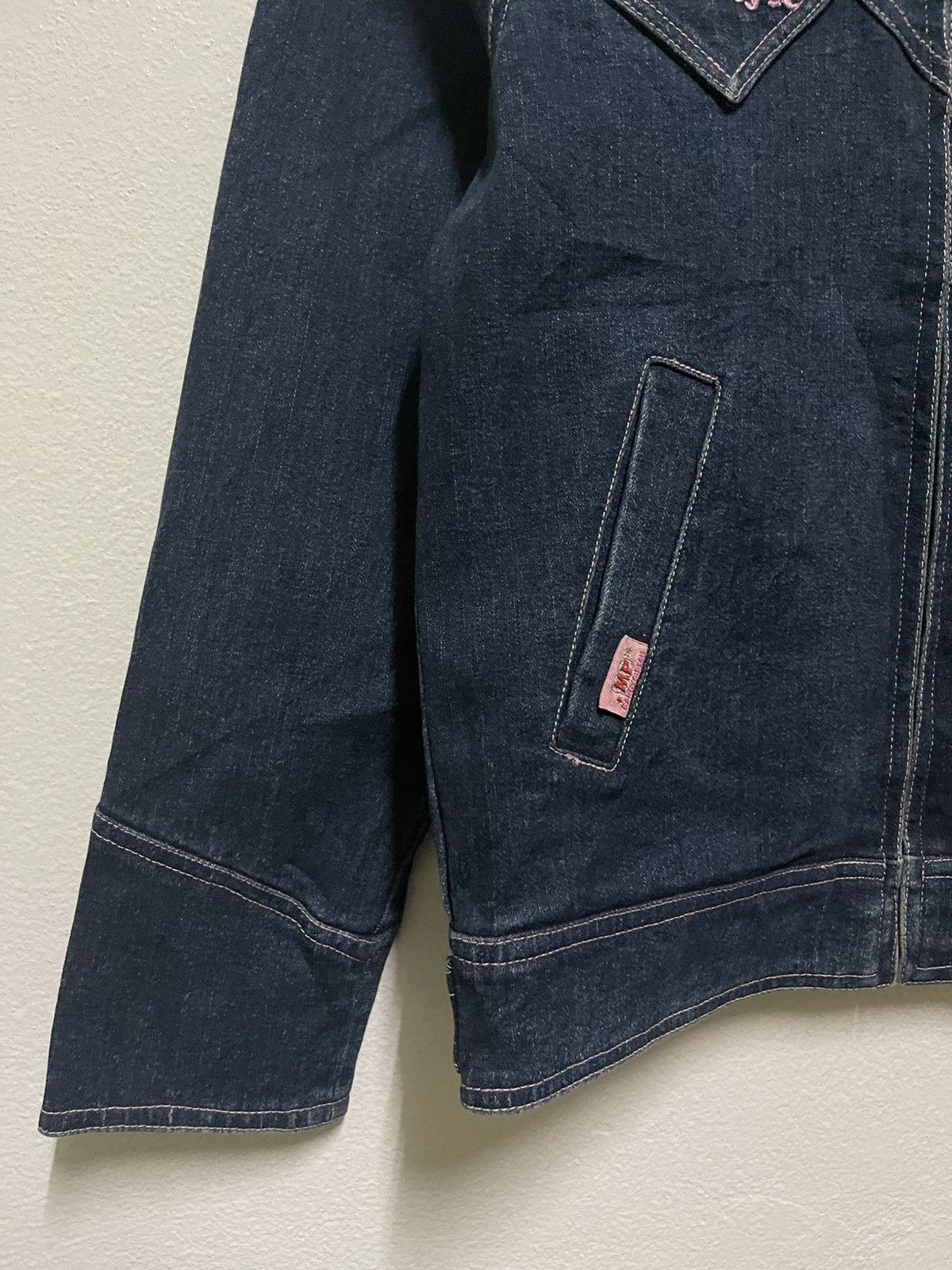 Japanese Brand Mezzo Piano Indigo Jacket Zipper Size M / US 6-8 / IT 42-44 - 3 Thumbnail