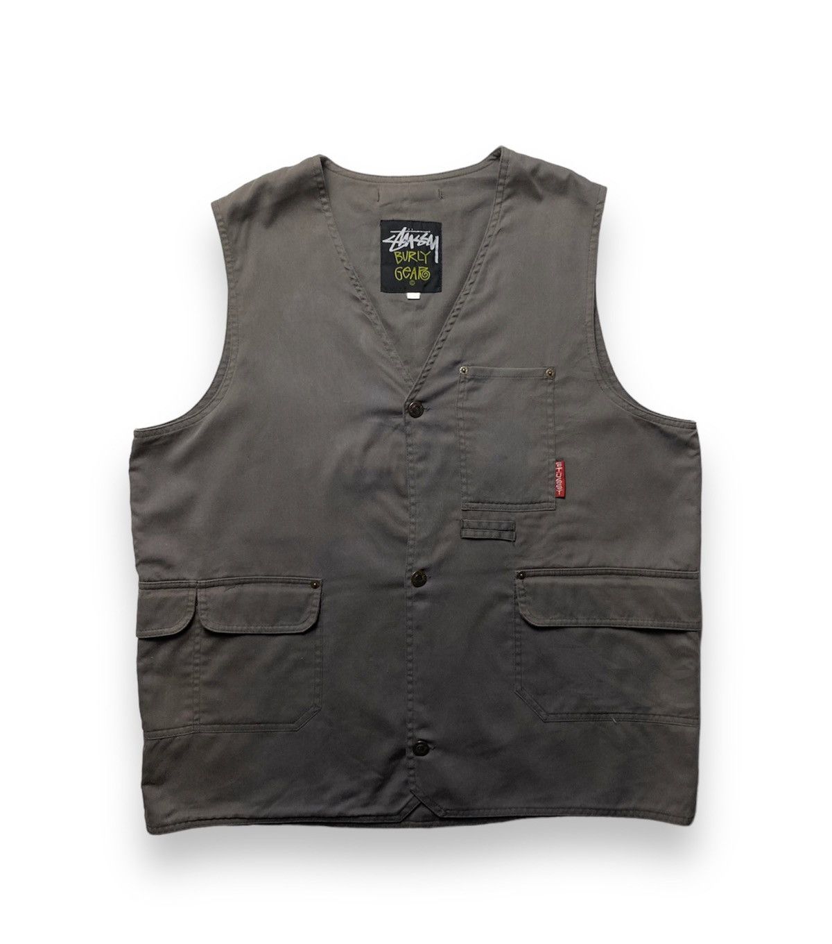 Streetwear × Stussy × Vintage Vintage Stussy Burly Gear Vest | Grailed