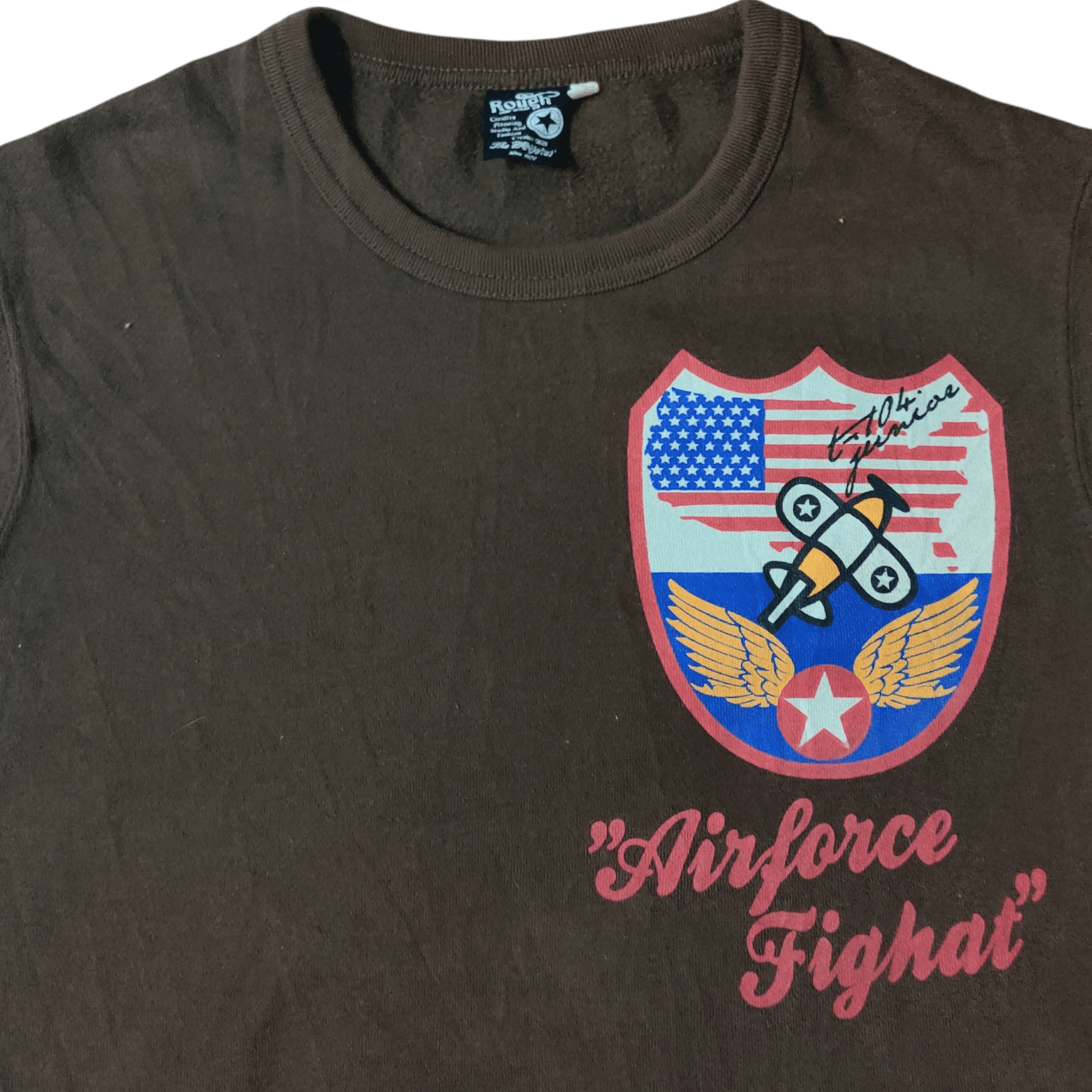 Japanese Brand Rough Japanese Brand Air Force USA Fight Battle Sweatshirt Size US M / EU 48-50 / 2 - 4 Thumbnail