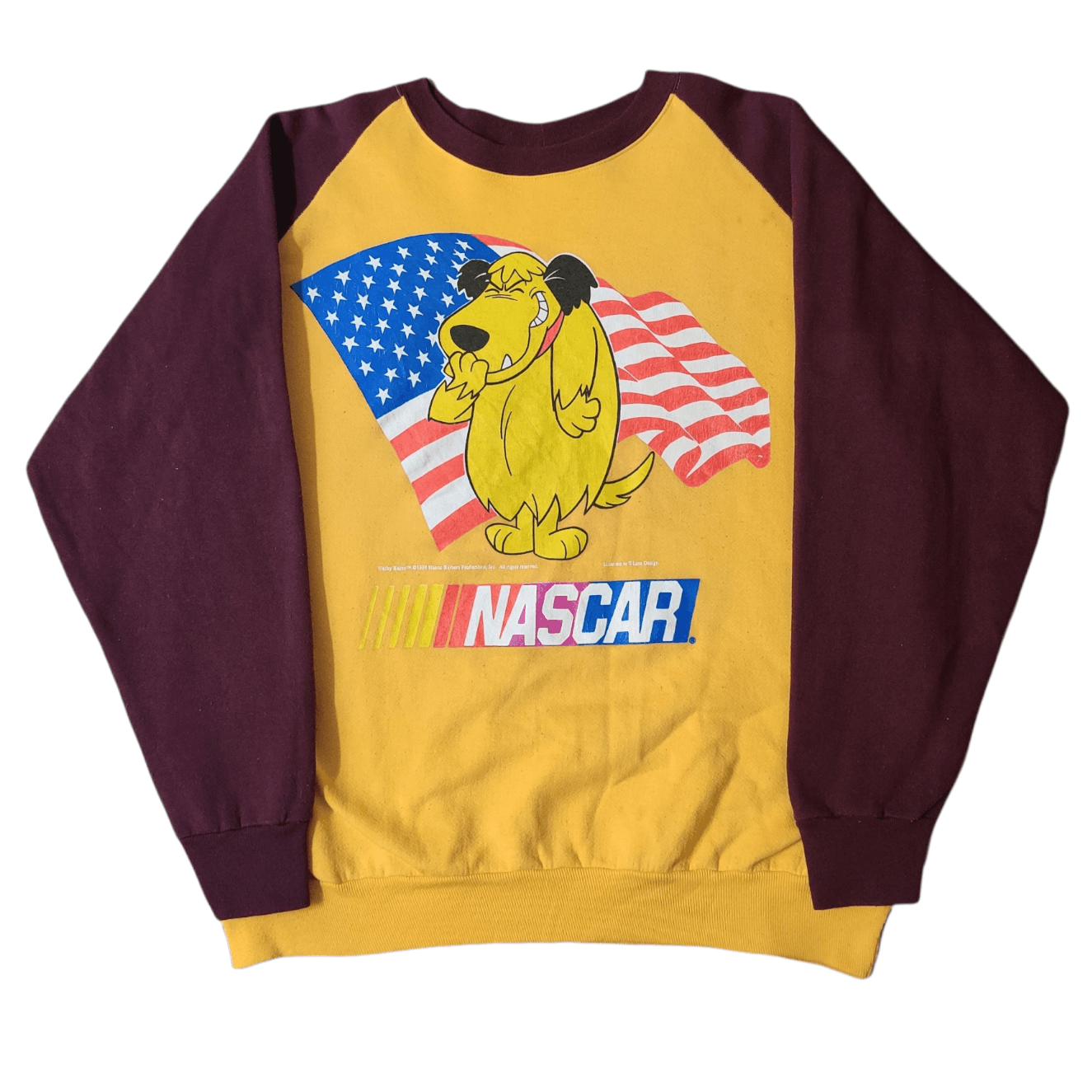 image of Made In USA x Nascar Vintage Wacky Races 1994 Hanna-Barbera Nascar Sweatshirt in Orange (Size Large