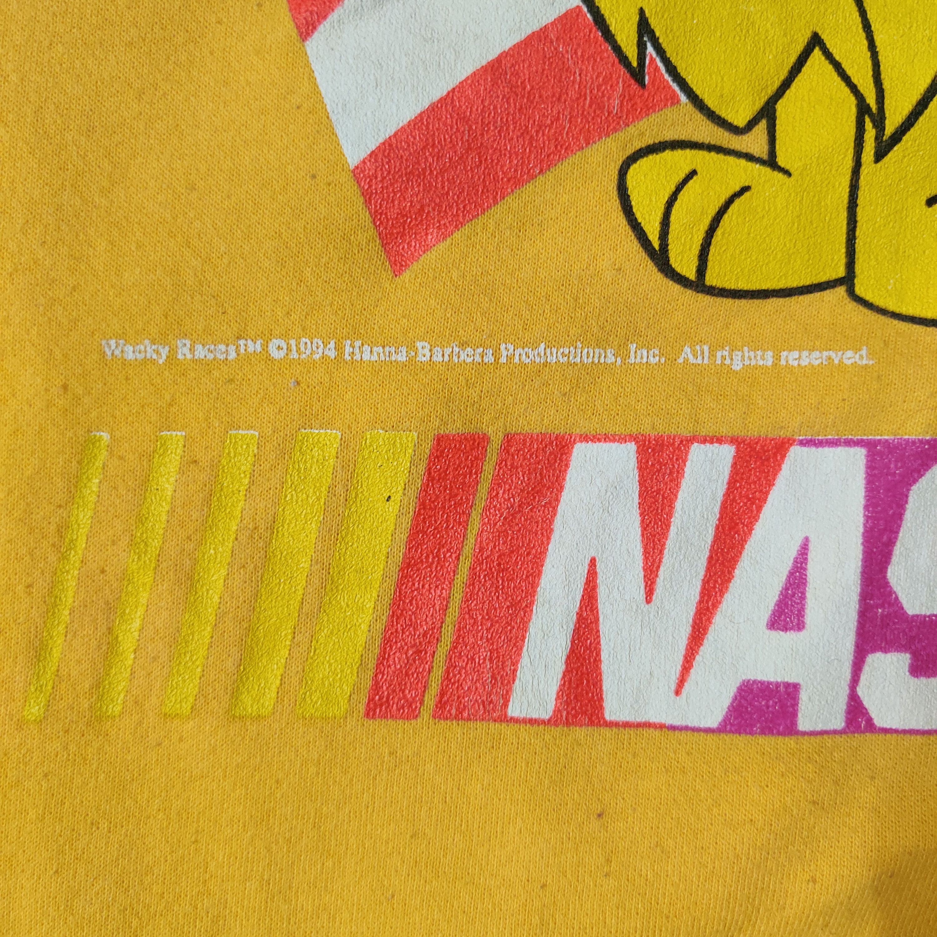 NASCAR Vintage Wacky Races 1994 Hanna-Barbera Nascar Sweatshirt Size US L / EU 52-54 / 3 - 3 Thumbnail