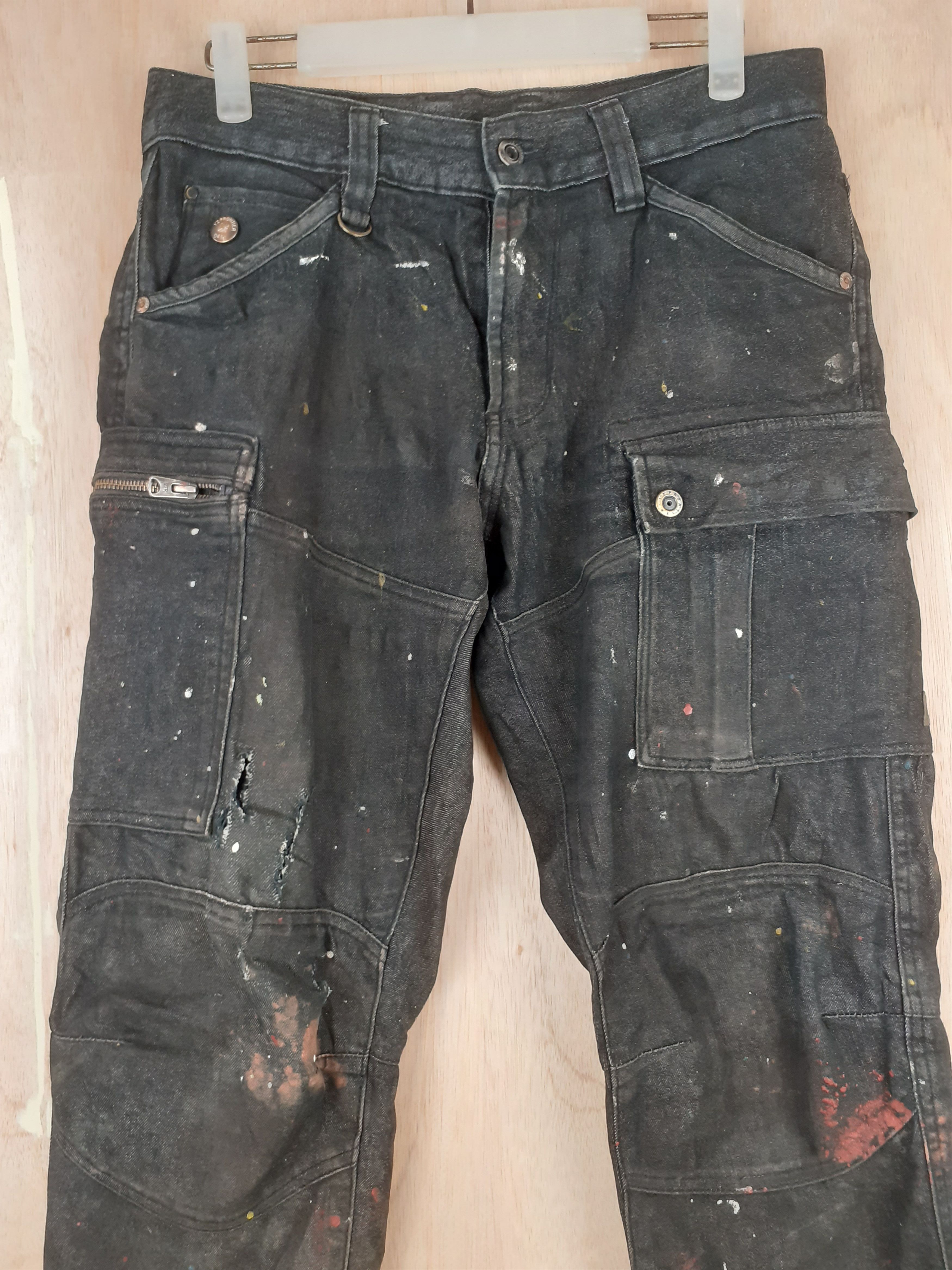 Japanese Brand I'z Frontier painter distressed multipocket cargo pant#S237 Size US 30 / EU 46 - 2 Thumbnail