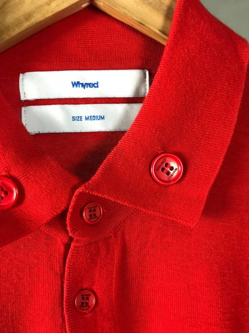 Whyred Whyred vintage luxury red polo tee Size US M / EU 48-50 / 2 - 6 Thumbnail