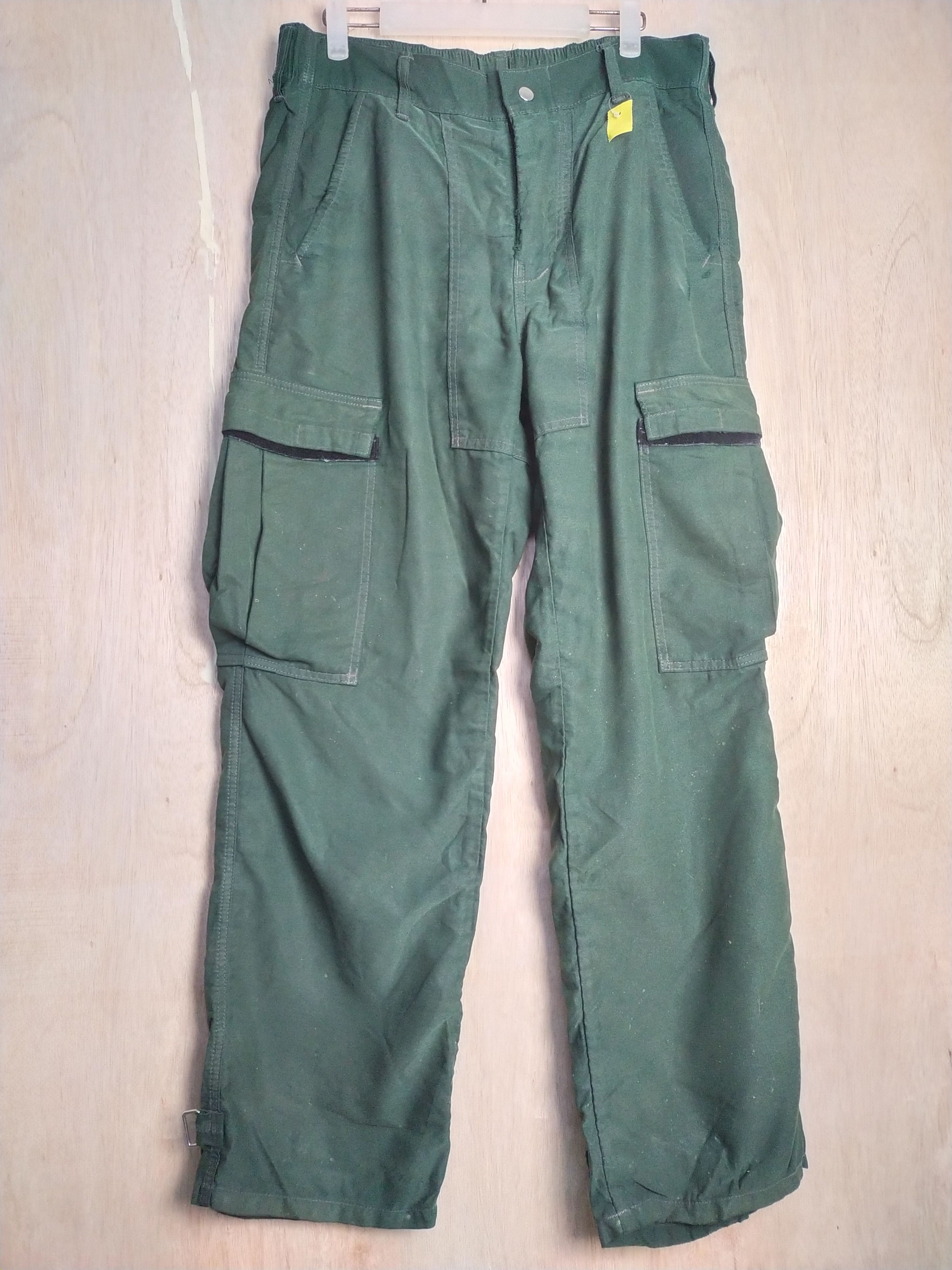 Japanese Brand japan faded Green multipocket tactical Cargo Pants #2874 Size US 32 / EU 48 - 1 Thumbnail