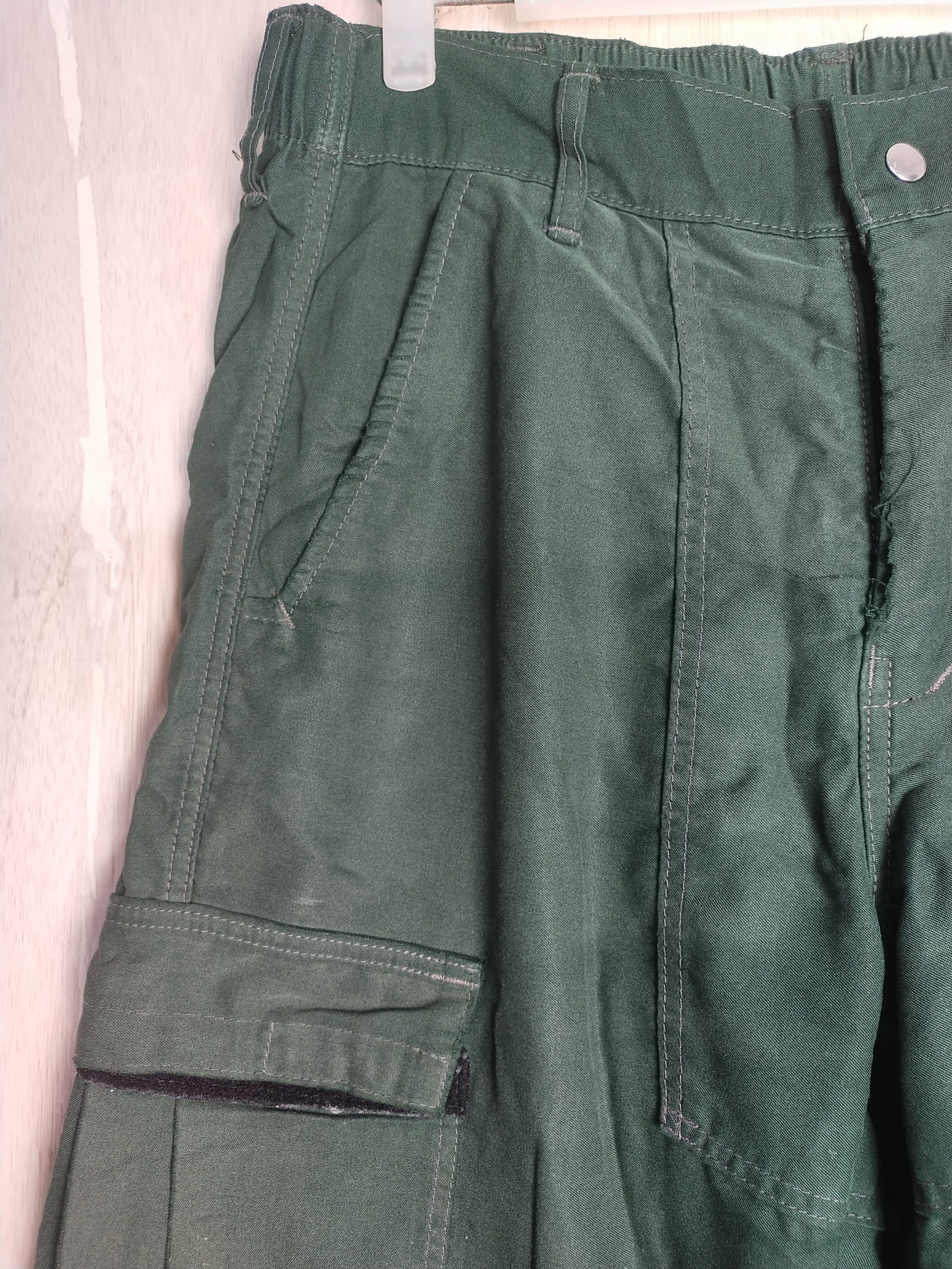 Japanese Brand japan faded Green multipocket tactical Cargo Pants #2874 Size US 32 / EU 48 - 4 Thumbnail