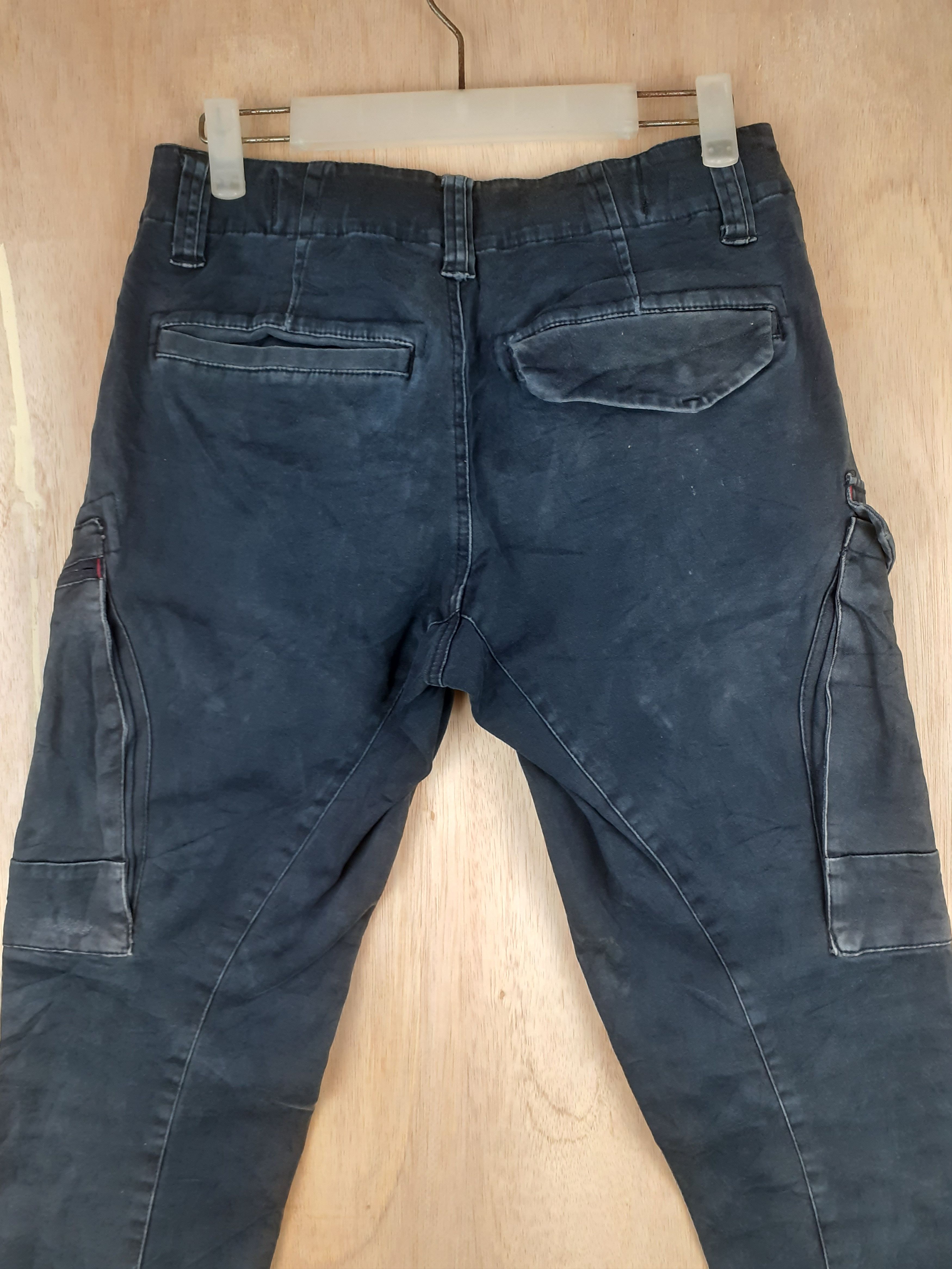 Japanese Brand Genba Clothes multi pocket tactical black cargo pants #S229 Size US 29 - 10 Thumbnail