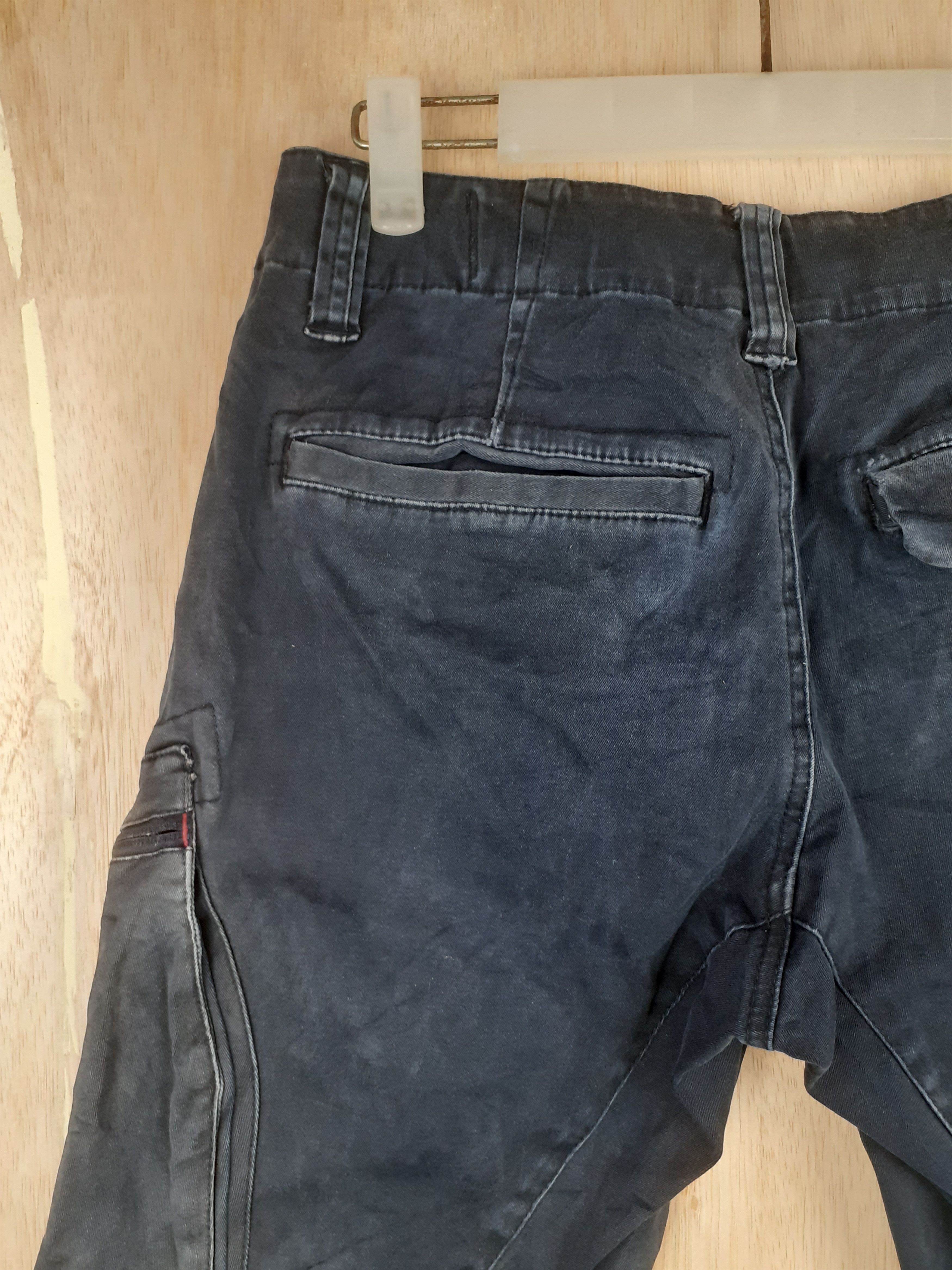 Japanese Brand Genba Clothes multi pocket tactical black cargo pants #S229 Size US 29 - 13 Thumbnail
