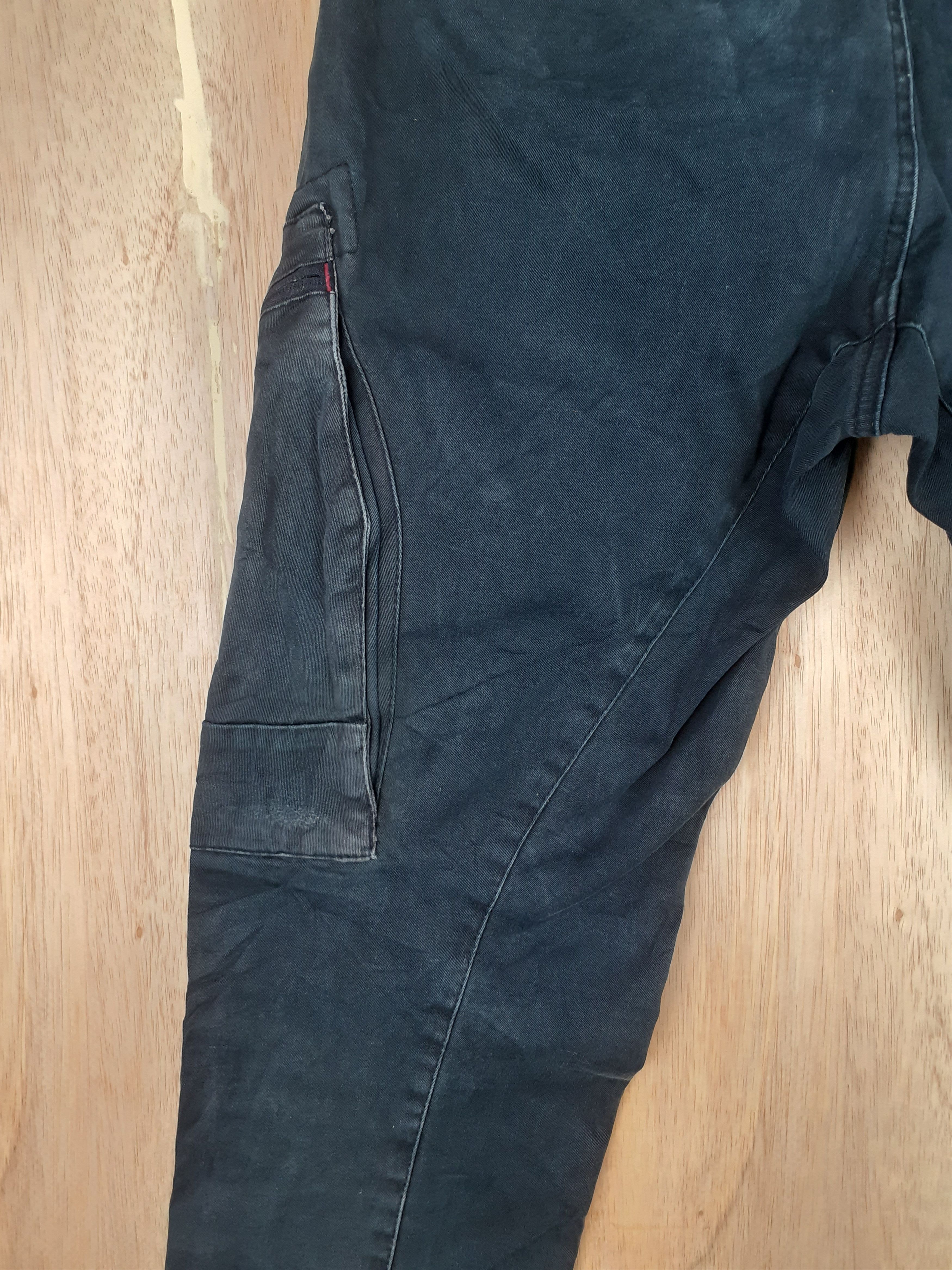Japanese Brand Genba Clothes multi pocket tactical black cargo pants #S229 Size US 29 - 14 Thumbnail