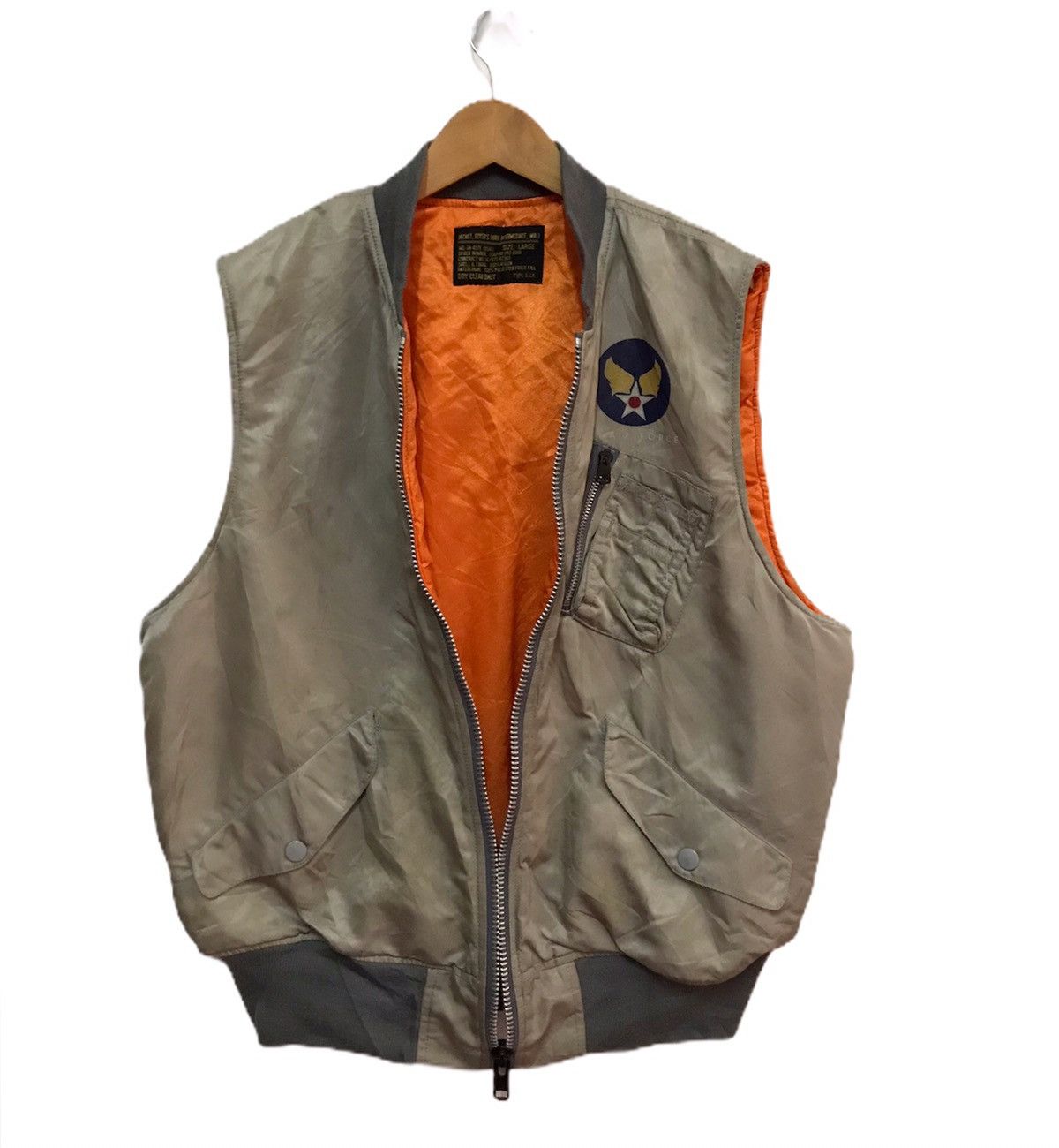 Other Us Air Force type Ma-1 flight jacket sleeveless Size US L / EU 52-54 / 3 - 2 Thumbnail