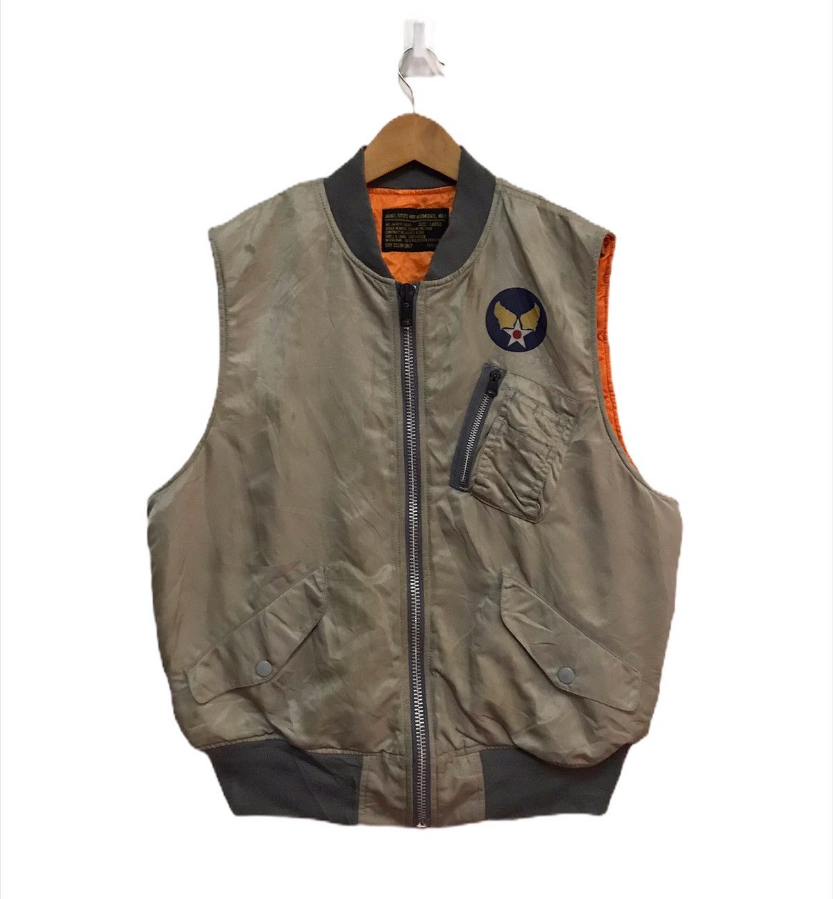 Other Us Air Force type Ma-1 flight jacket sleeveless Size US L / EU 52-54 / 3 - 1 Thumbnail