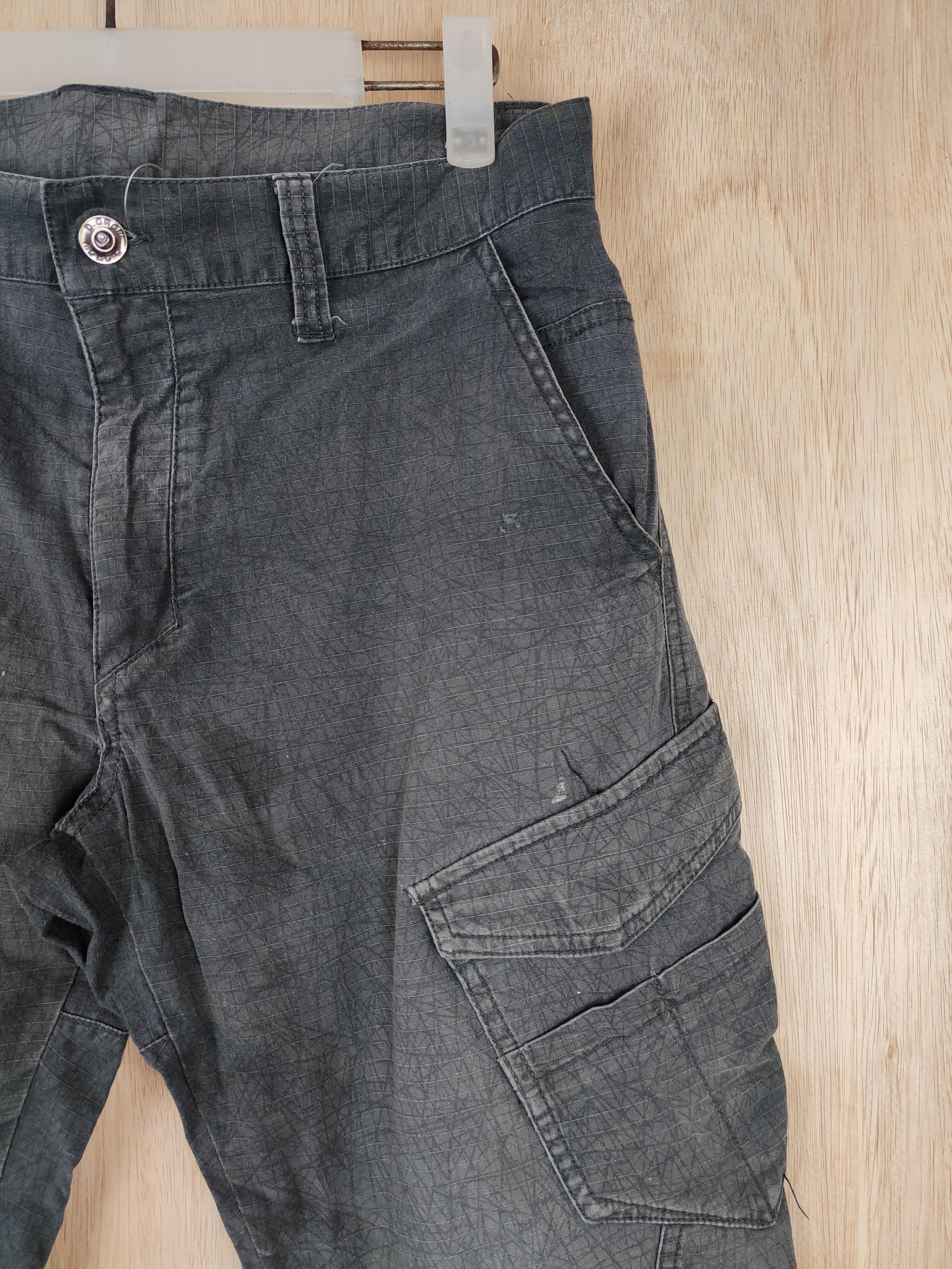 Japanese Brand D-Grow faded Gray multipocket utility Cargo Pant #4396 Size US 31 - 5 Thumbnail
