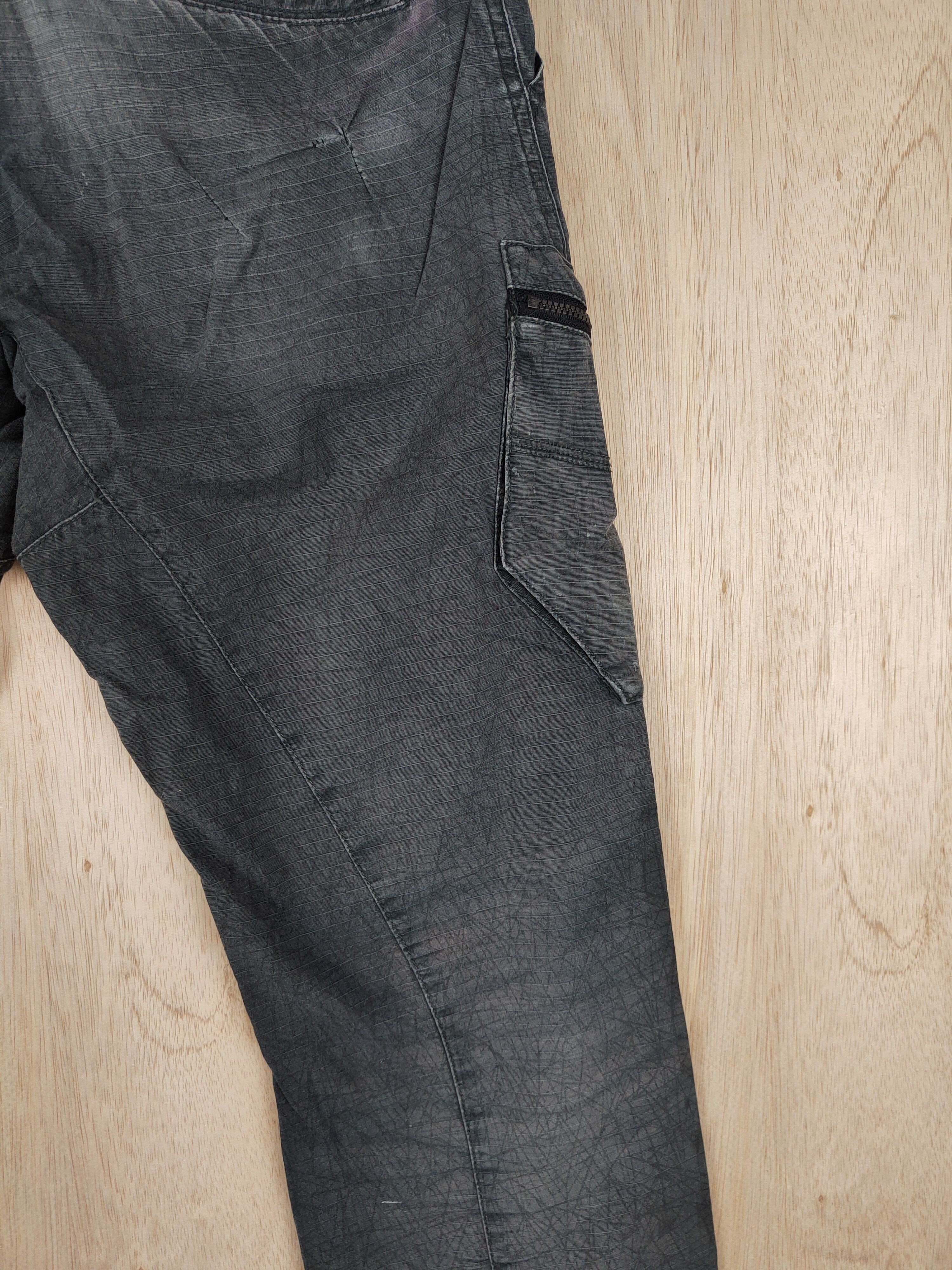 Japanese Brand D-Grow faded Gray multipocket utility Cargo Pant #4396 Size US 31 - 19 Thumbnail